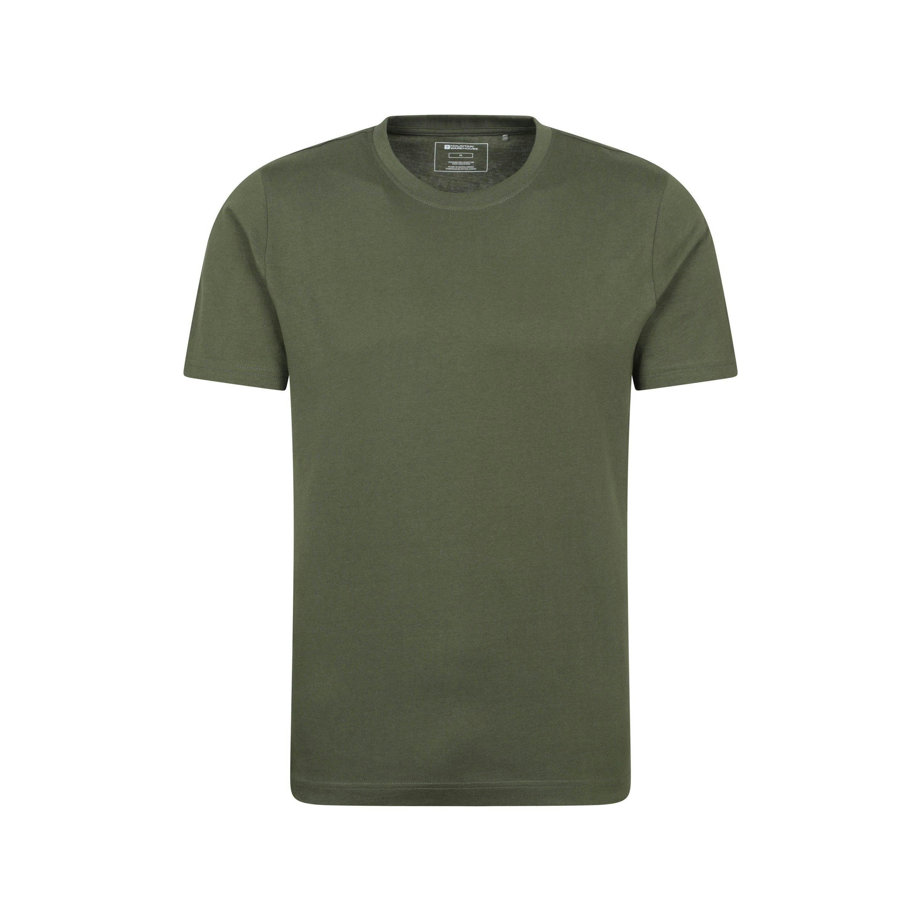 Mountain Warehouse Men's Green Flint Crew Neck T-Shirt - 3XL - 100% Cotton