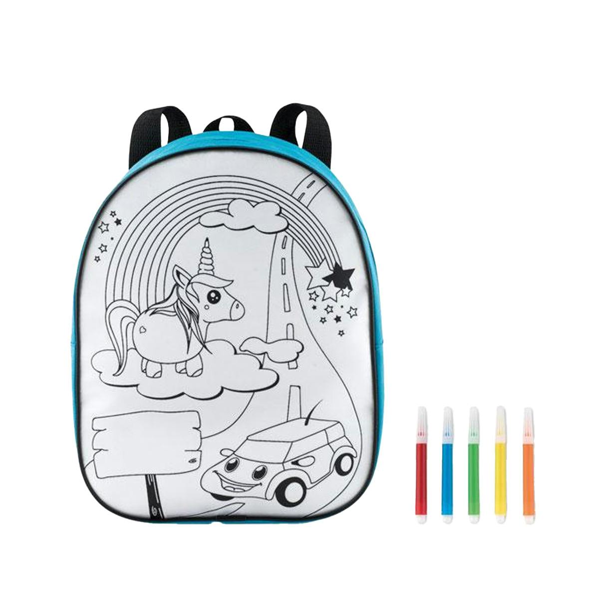 Midocean Turquoise Backsketchy Backpack - 26Cm X 21Cm X 9Cm