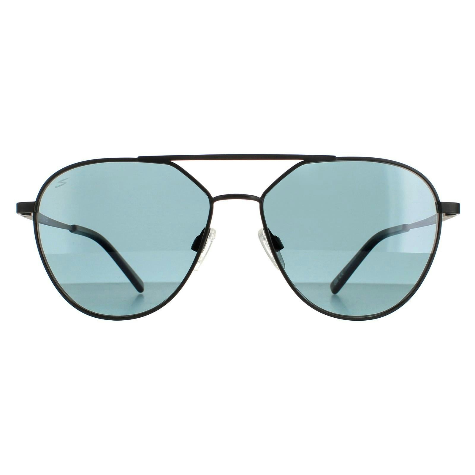 Serengeti Unisex Black Odell Matte Sunglasses