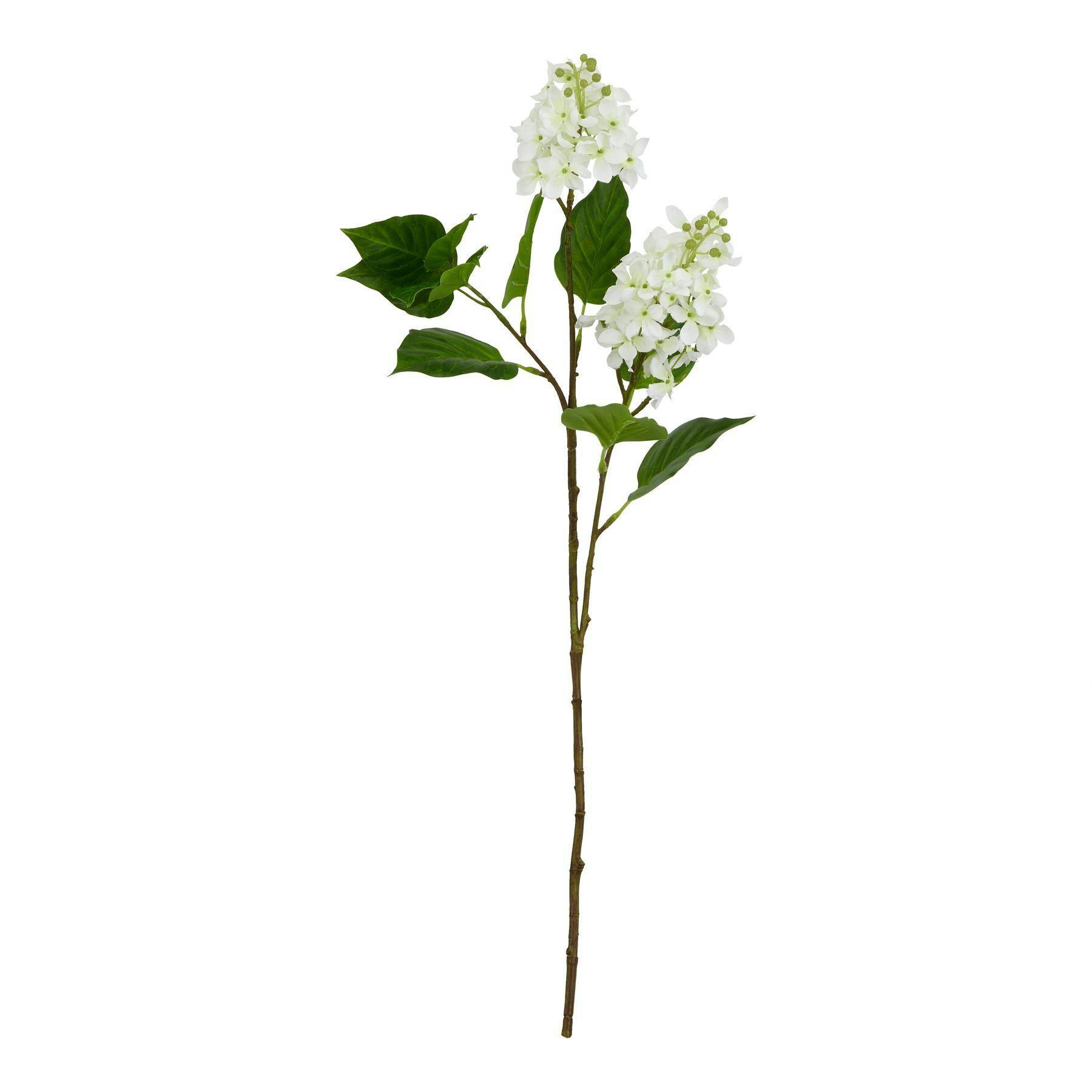 Hill Interiors White/Lilac The Natural Garden Collection Artificial Flower - One Size