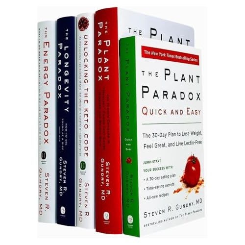 Various Publishers Dr. Steven R Gundry Md 5 Books Collection Set