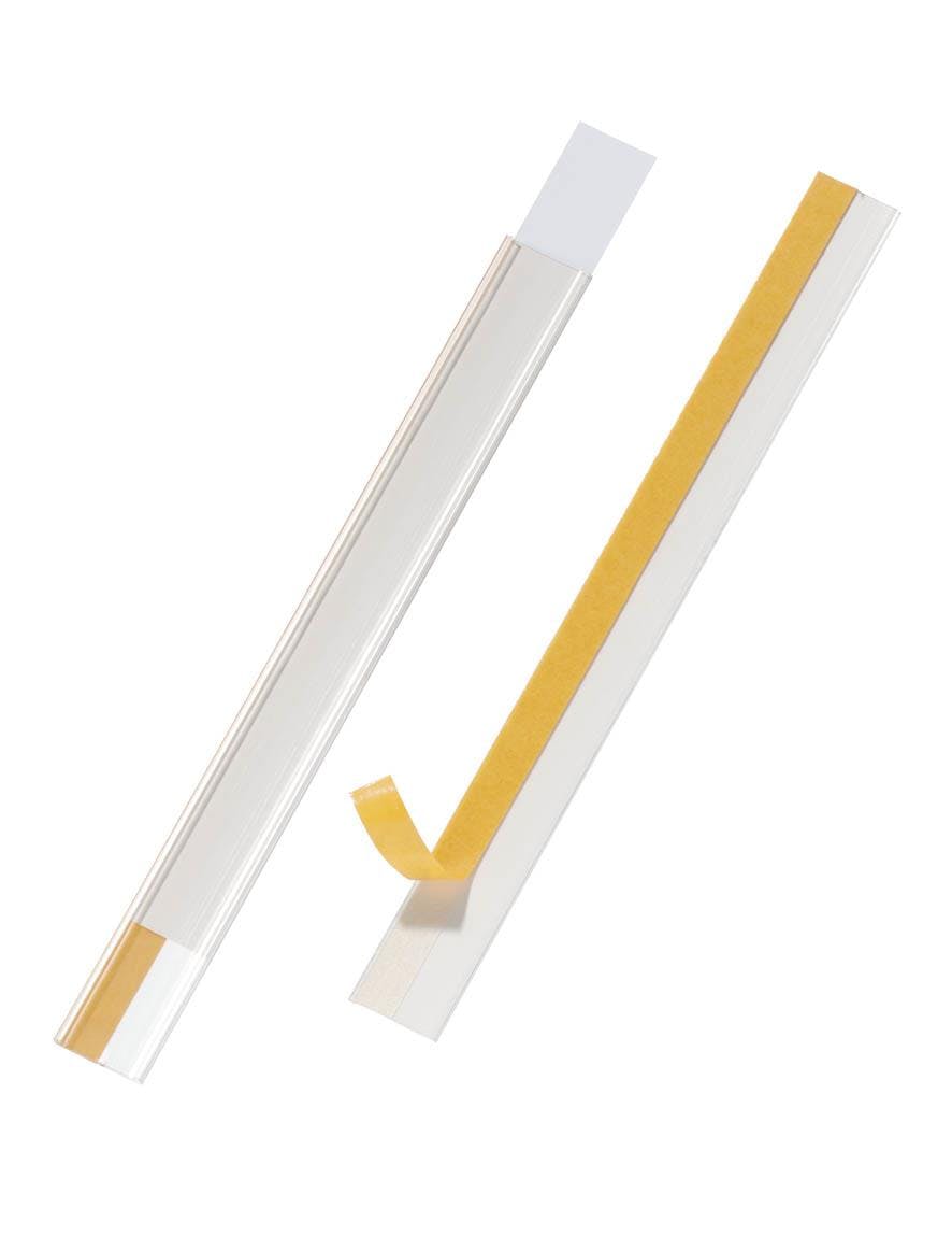 Rackhams Scanfix Self-Adhesive Epos Ticket Strip Holder | 5 Pack | 200 X 20Mm