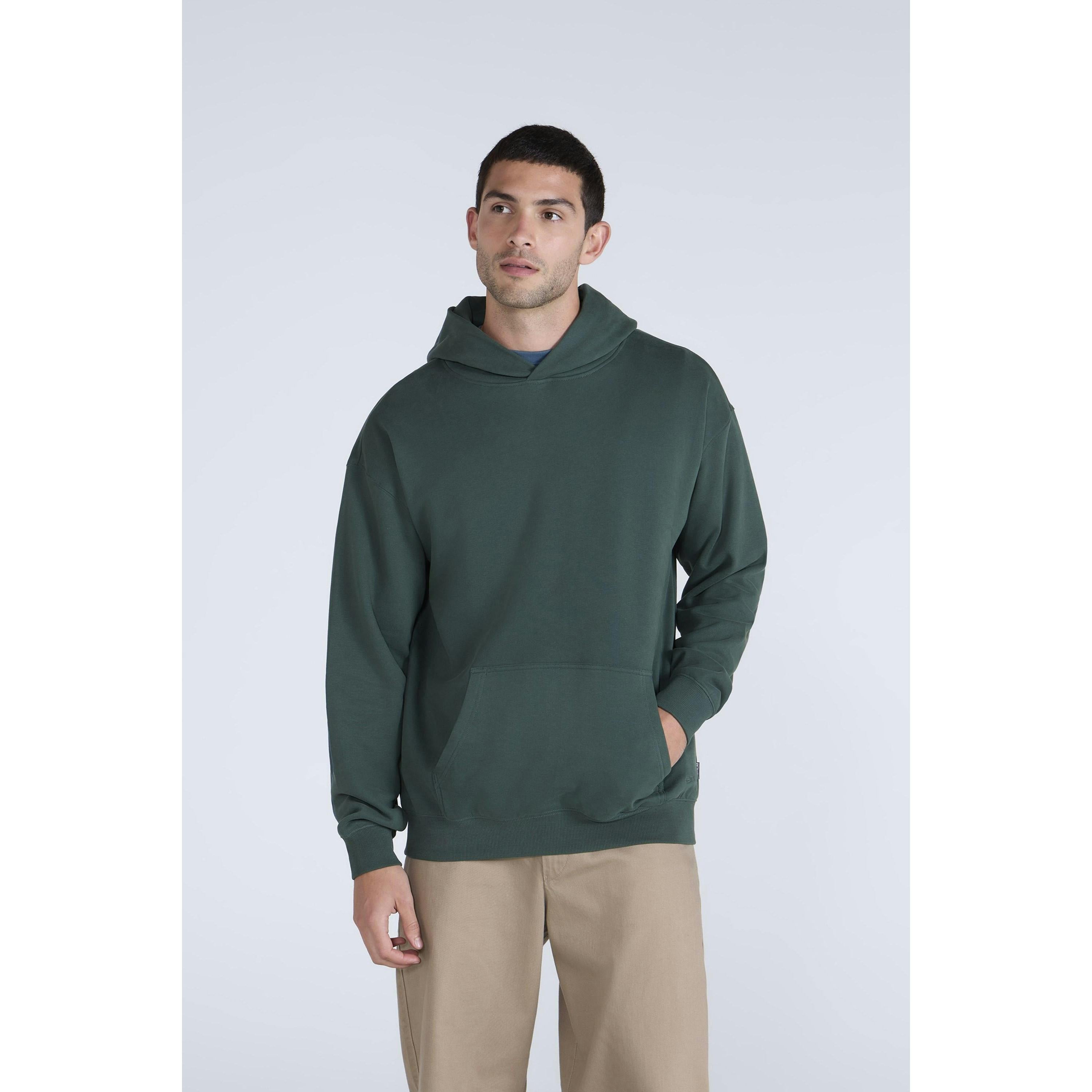 Animal Men's Green Icon Organic Drop Shoulder Hoodie - Xs - 100% Mixed