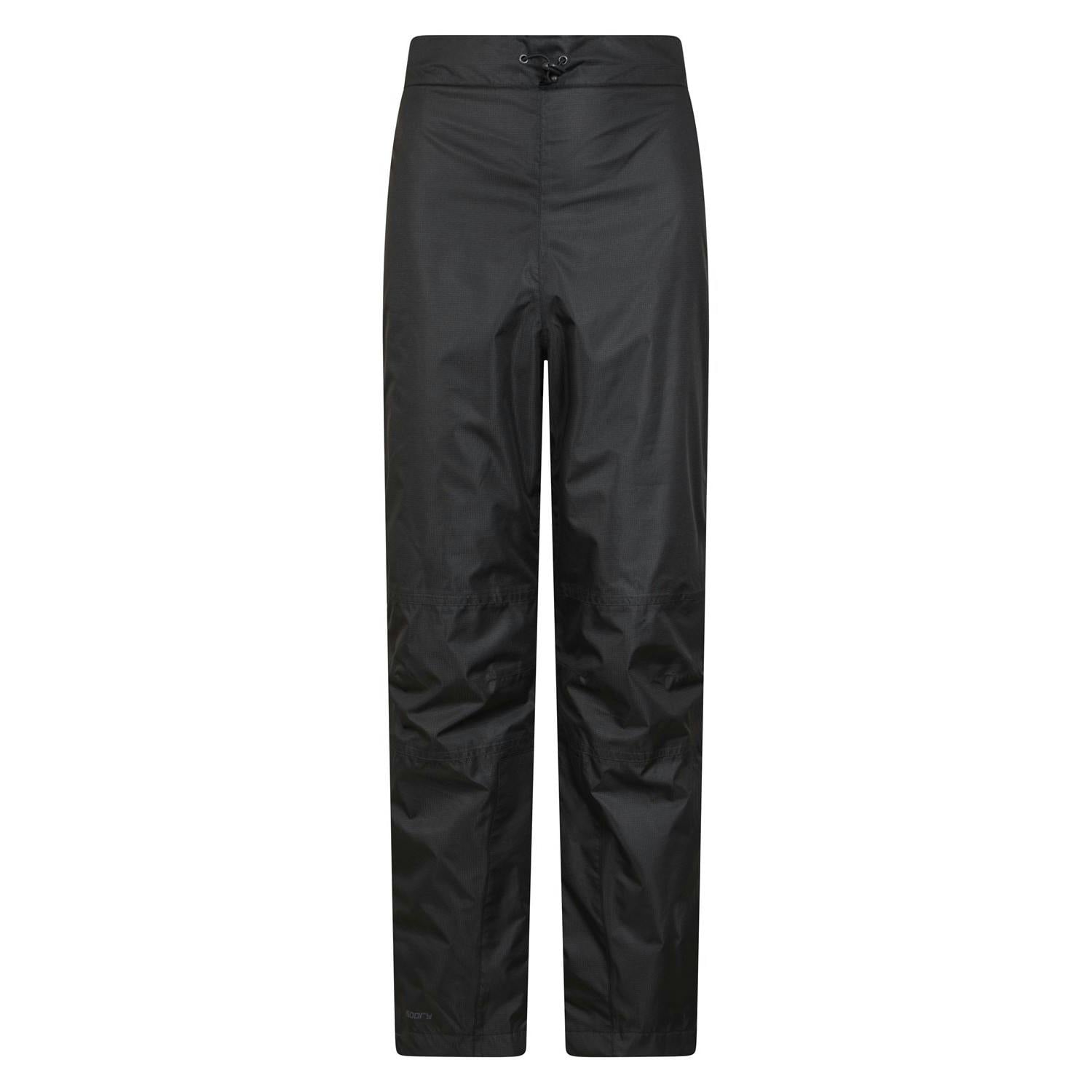 Mountain Warehouse Men's Black Spray Waterproof Regular Trousers - Xxs - 100% Polyester