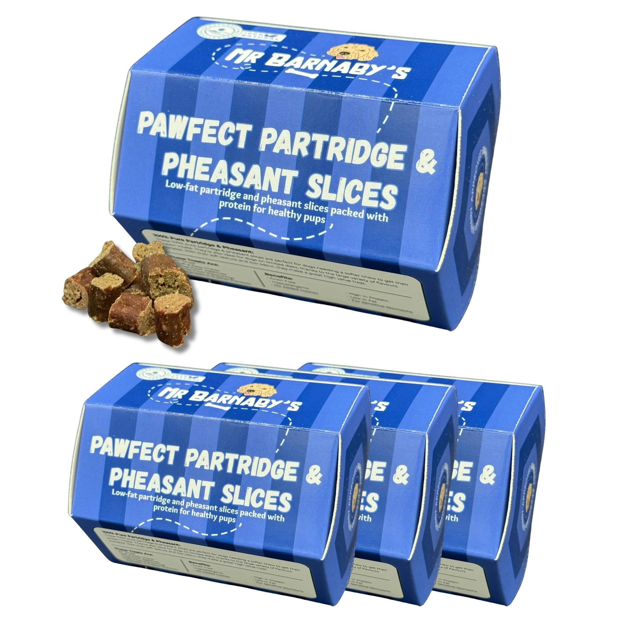 Mr Barnaby’s Grain Mr Barnaby's Pawfect Partridge & Pheasant Slices Dog Treats (Pack Of 4) - Pack Of 4 - 4