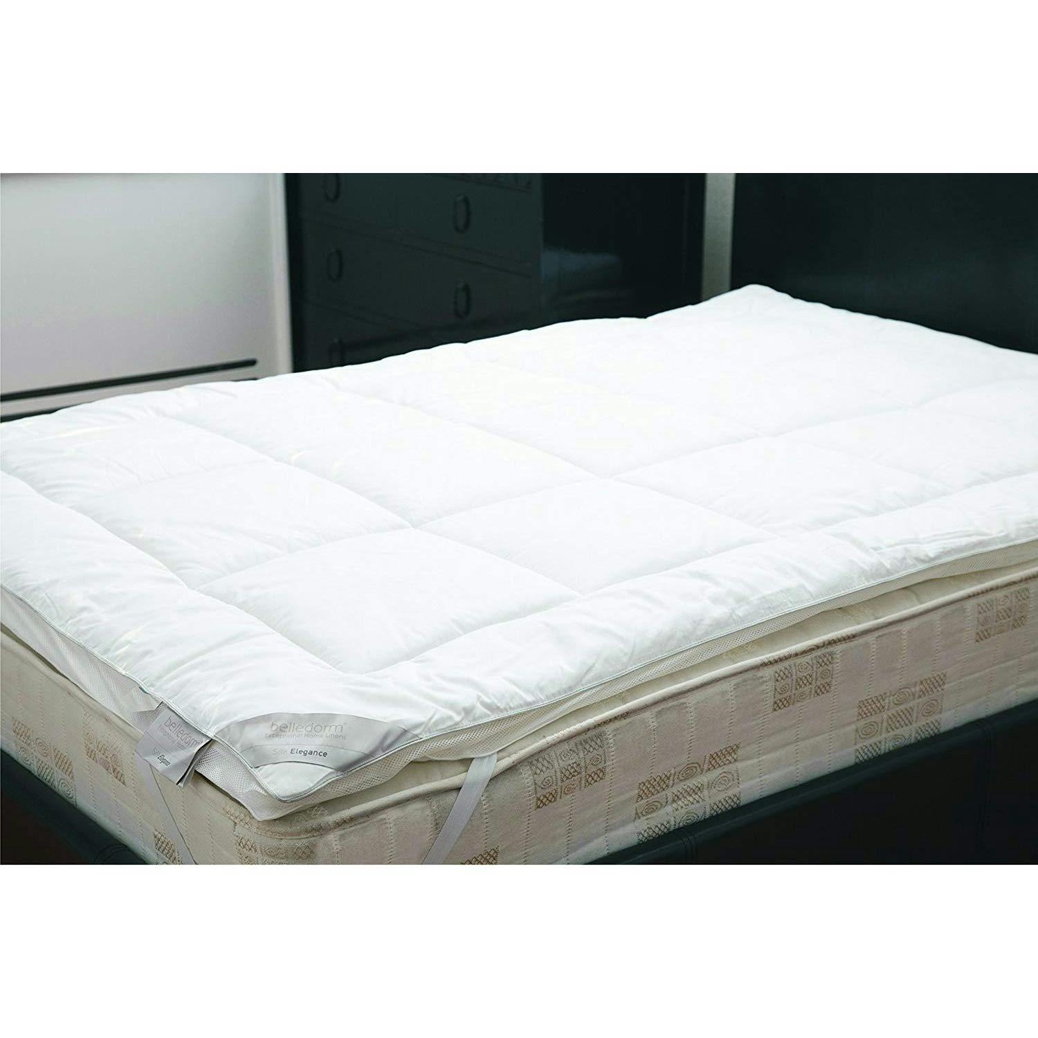 Belledorm White Mulberry Silk Mattress Topper - Superking - 80% Polyester/20% Silk