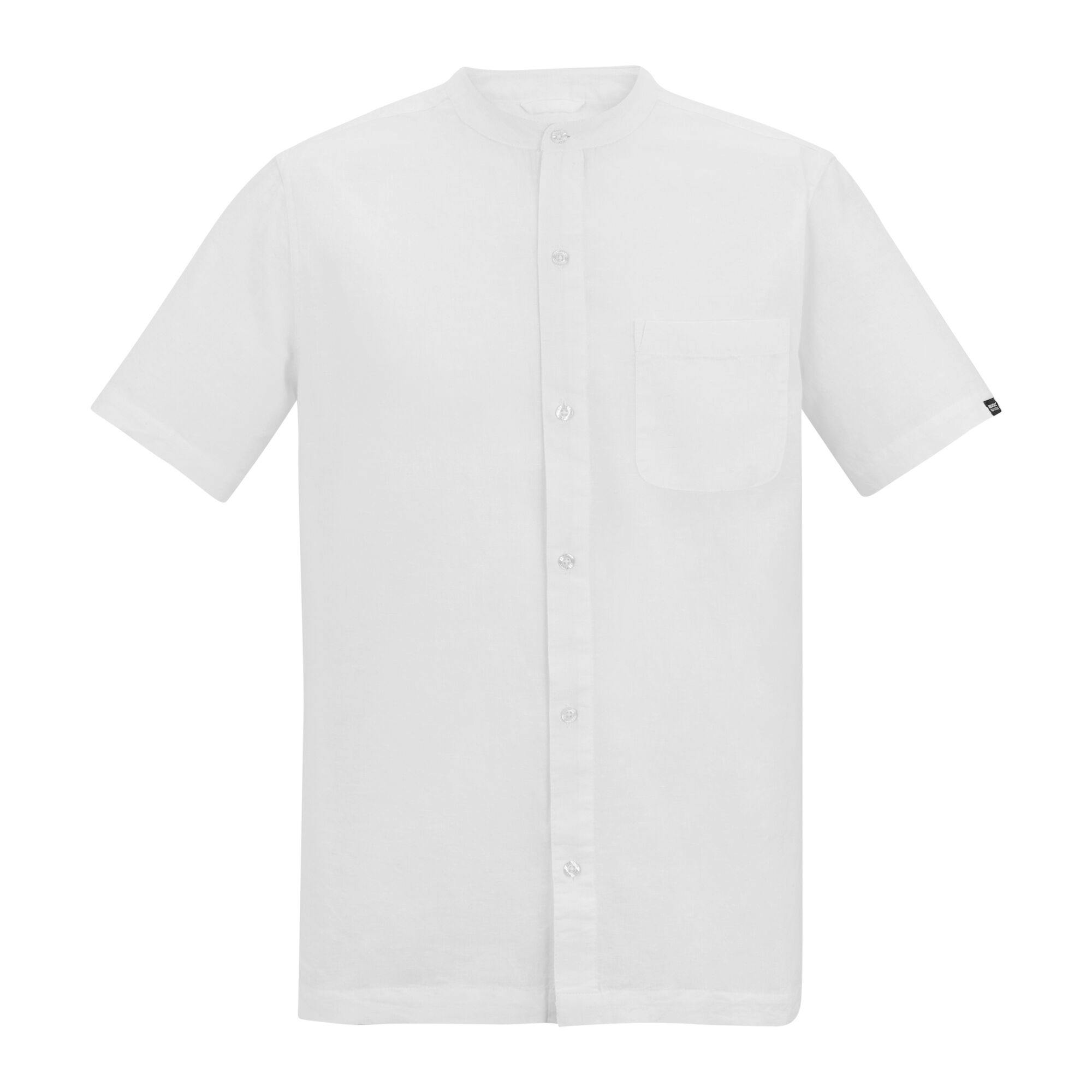Regatta Men's White Lovrey Shirt - Xl - 90% Cotton/10% Linen