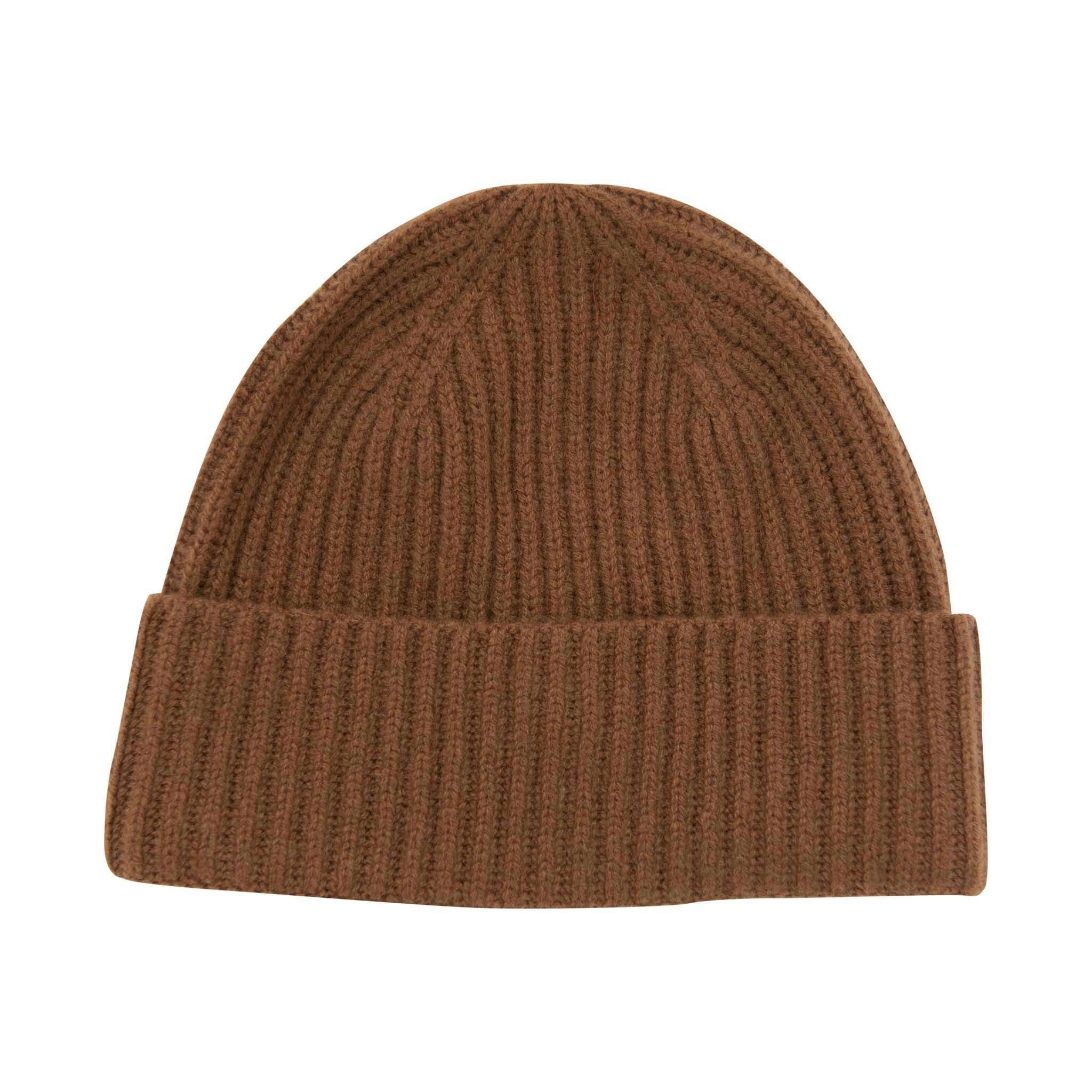 House Of Dalziel Black/Grey Cashmere Rib Beanies - Rust