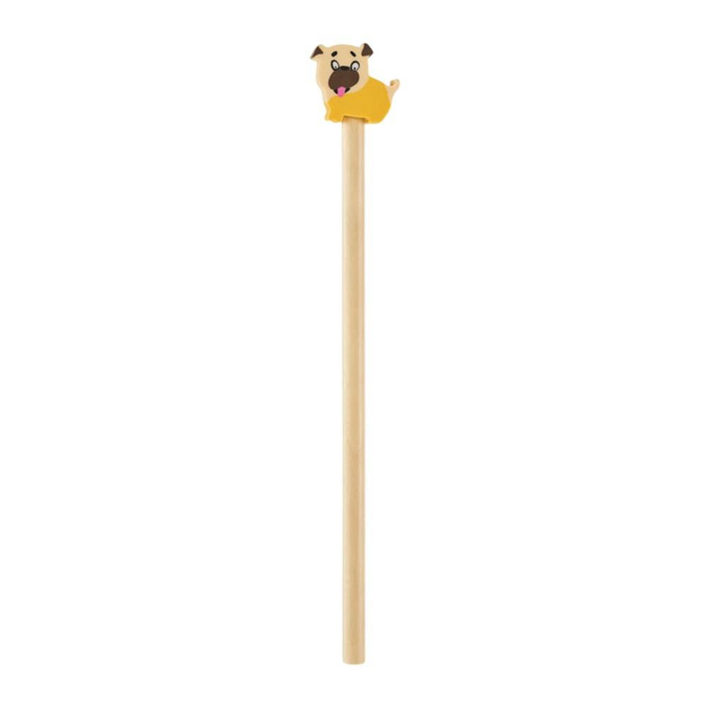 Midocean Beige/Brown Circo Dog Wooden Pencil With Eraser