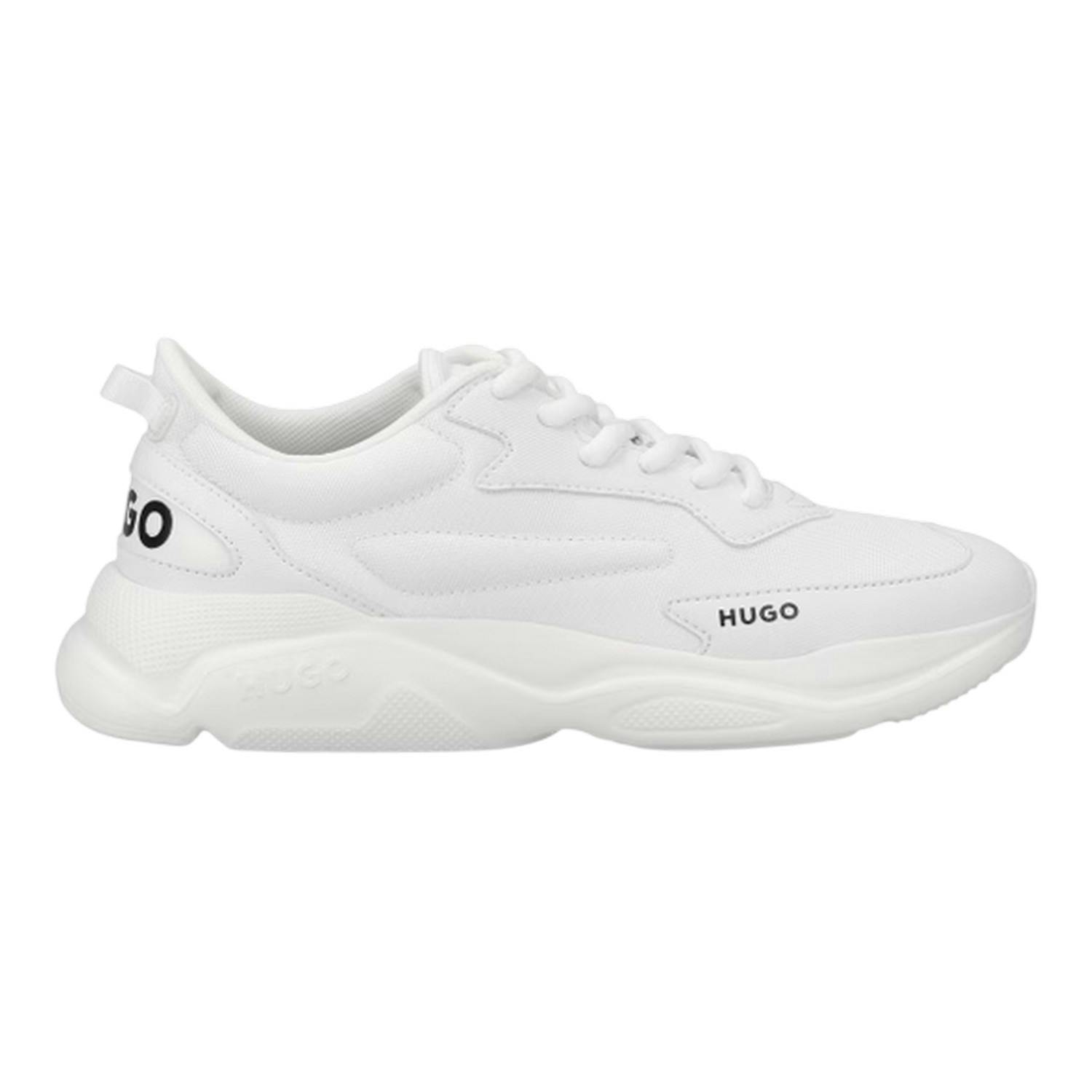 Hugo Women's White Leon Logo Trainers - 6 Uk - 100% Mixed