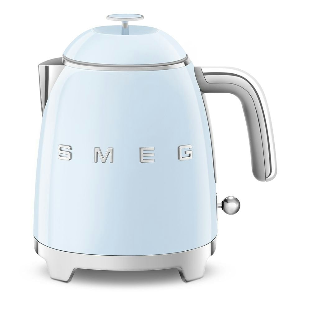 Smeg Blue Klf05 Retro 50'S Style Mini Kettle, 1400W, 0.8L - Pastel
