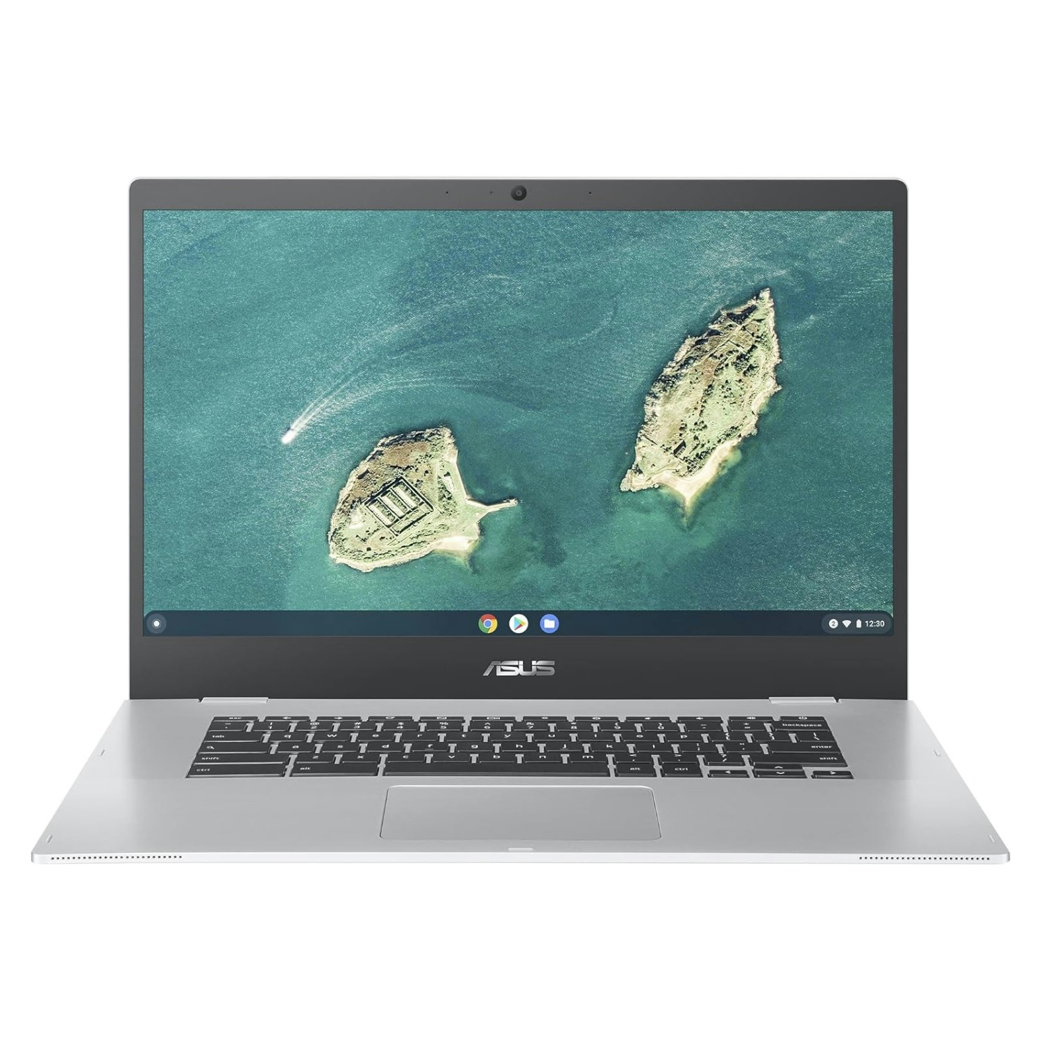 Asus Silver Chromebook Cx!-Cx1500 15.6" Laptop With Intel N4500 4Gb 128Gb Storage & Chromeos - Intel Celeron N4500 - 4Gb Lpddr4x
