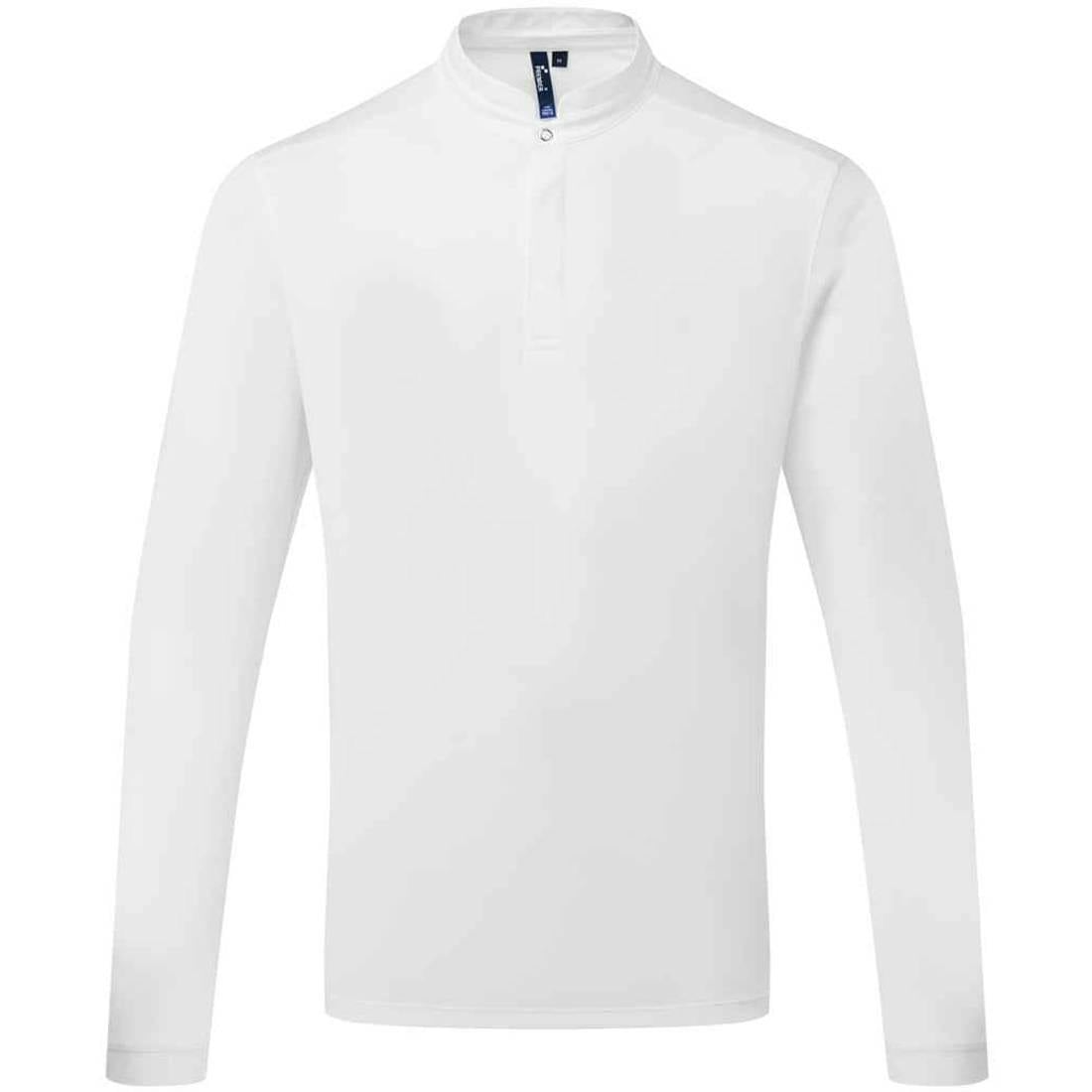 Premier Men's White Essential Coolchecker Long-Sleeved Chef Shirt In | Size: Xl - Image 2