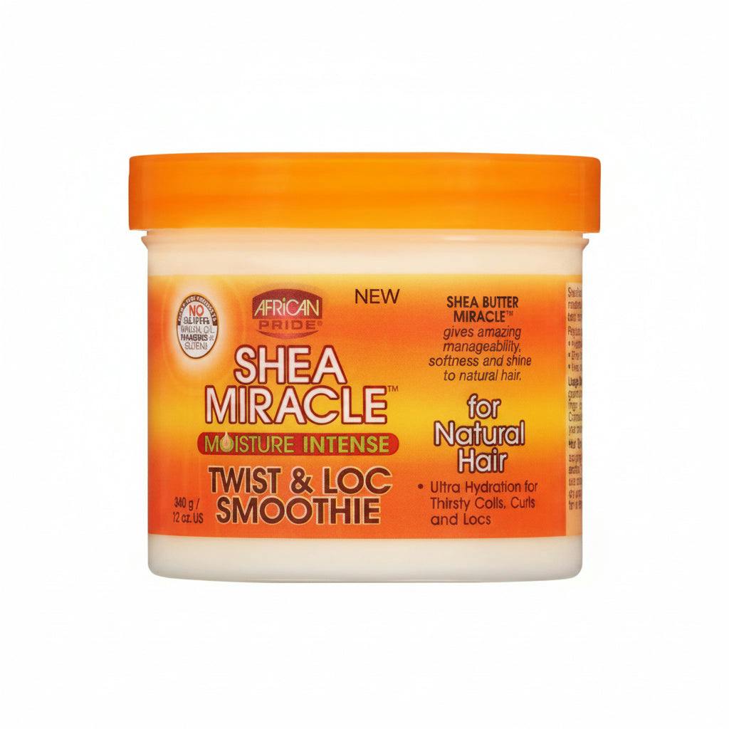 African Pride Cream Shea Miracle Twist Loc Hair Curl Smoothie 12Oz