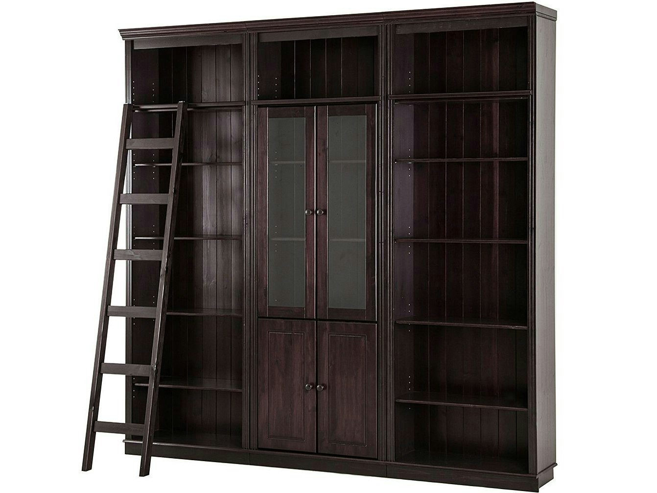 Dorel Home Brown Anita Wall Unit D Honey Lacquer