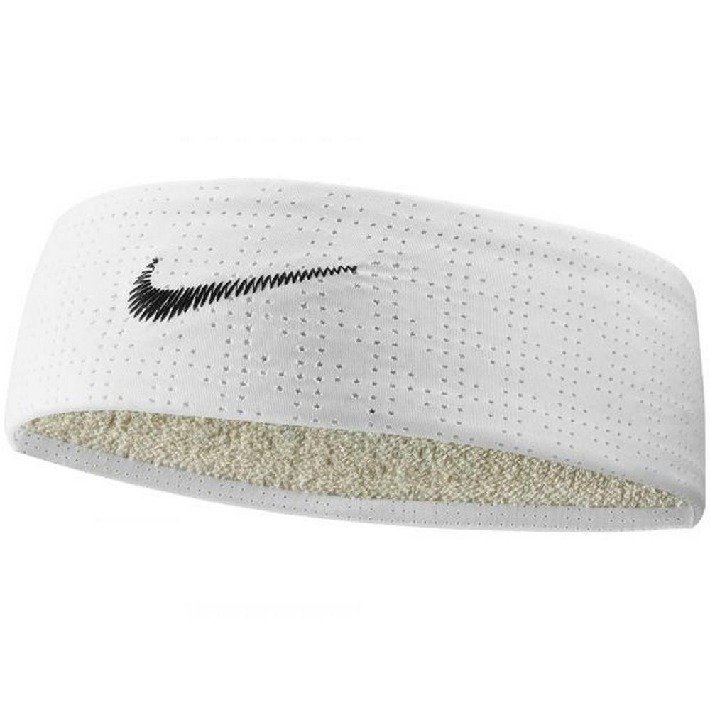 Nike White Fury Headband - One Size - 100% Mixed