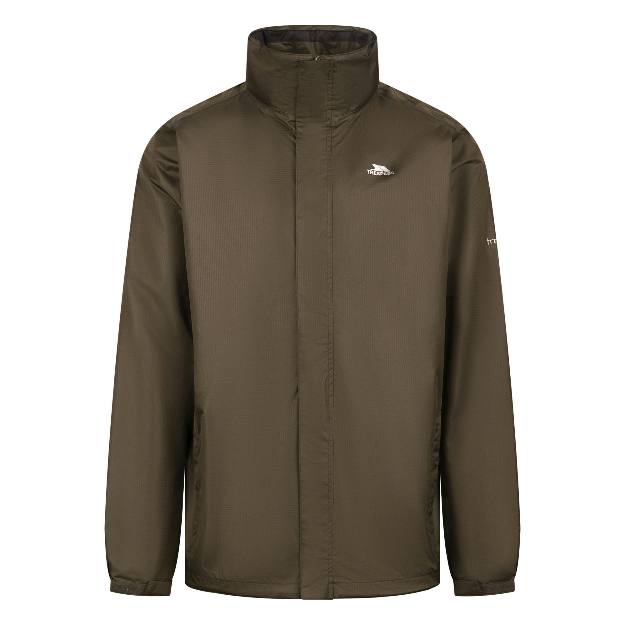 Trespass Men's Dark Fraser Ii Waterproof Jacket - Vine - Vine - Xs - 100% Polyester