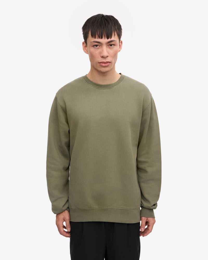 Colorful Standard Men's Classic Organic Crew Neck Sweatshirt - Dusty Olive - Dusty Olive - M