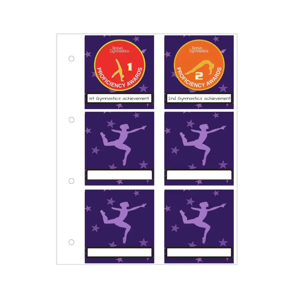 My Proud Moments Extra Page - Original Badge Holder - Gymnastics