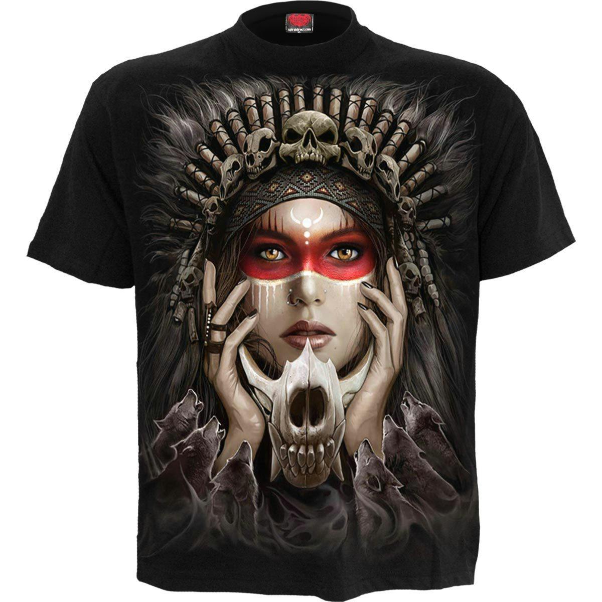 Spiral Direct Black Cry Of The Wolf - T-Shirt - 4XL - Digital