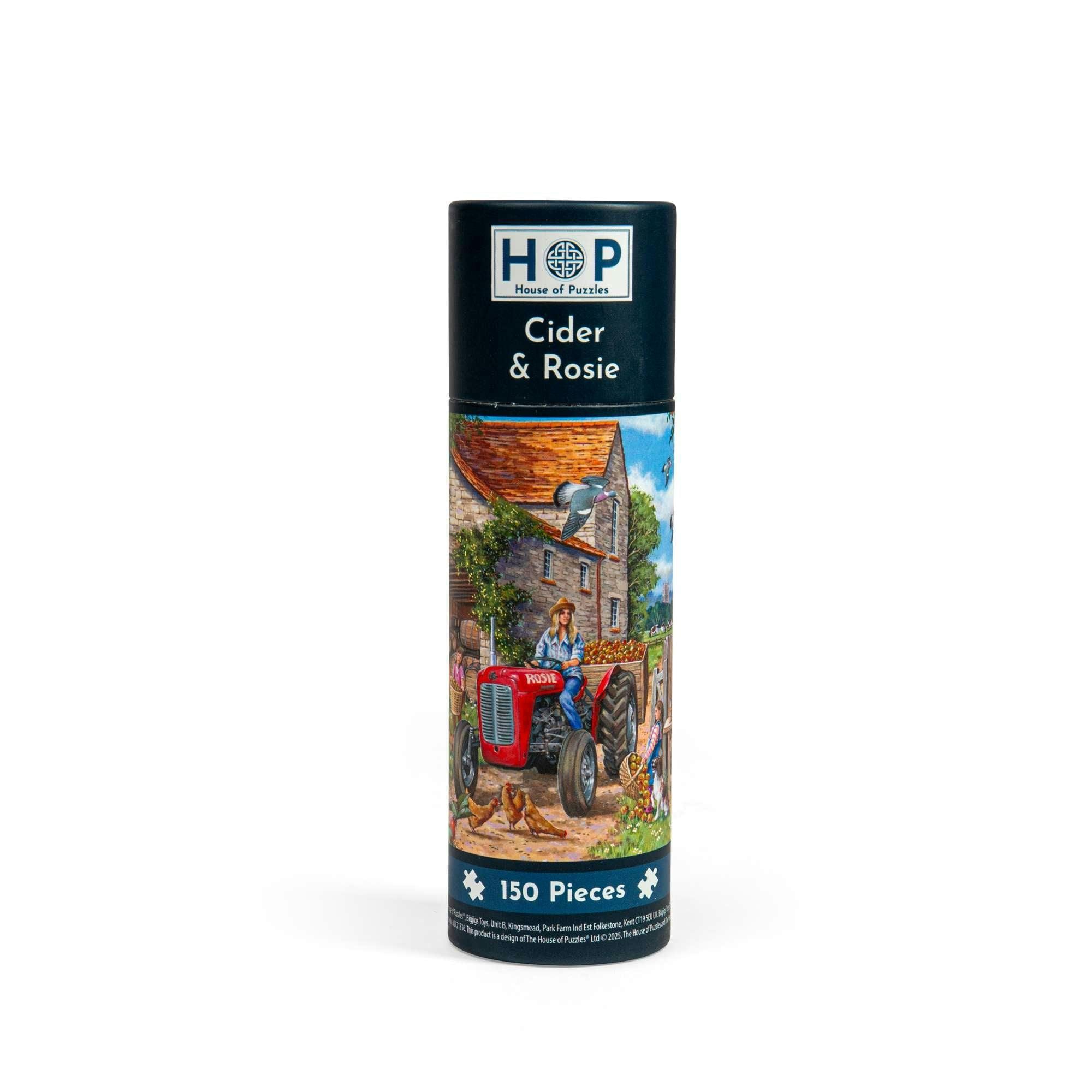 The House Of Puzzles Cider & Rosie Jigsaw Puzzle Tube - 150 Piece