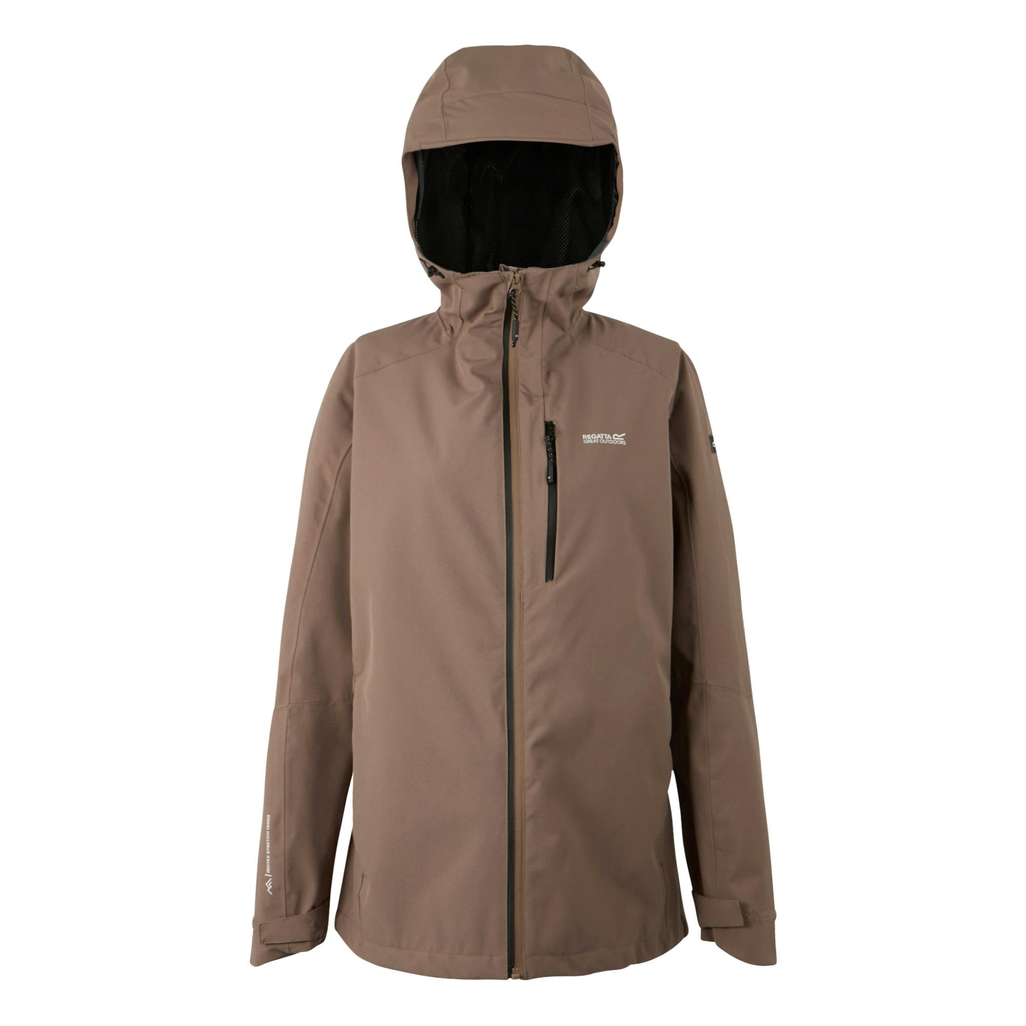 Regatta Women's Birchdale Ii Waterproof Jacket - Mocha - 22 Uk - Mocha - 100% Polyester