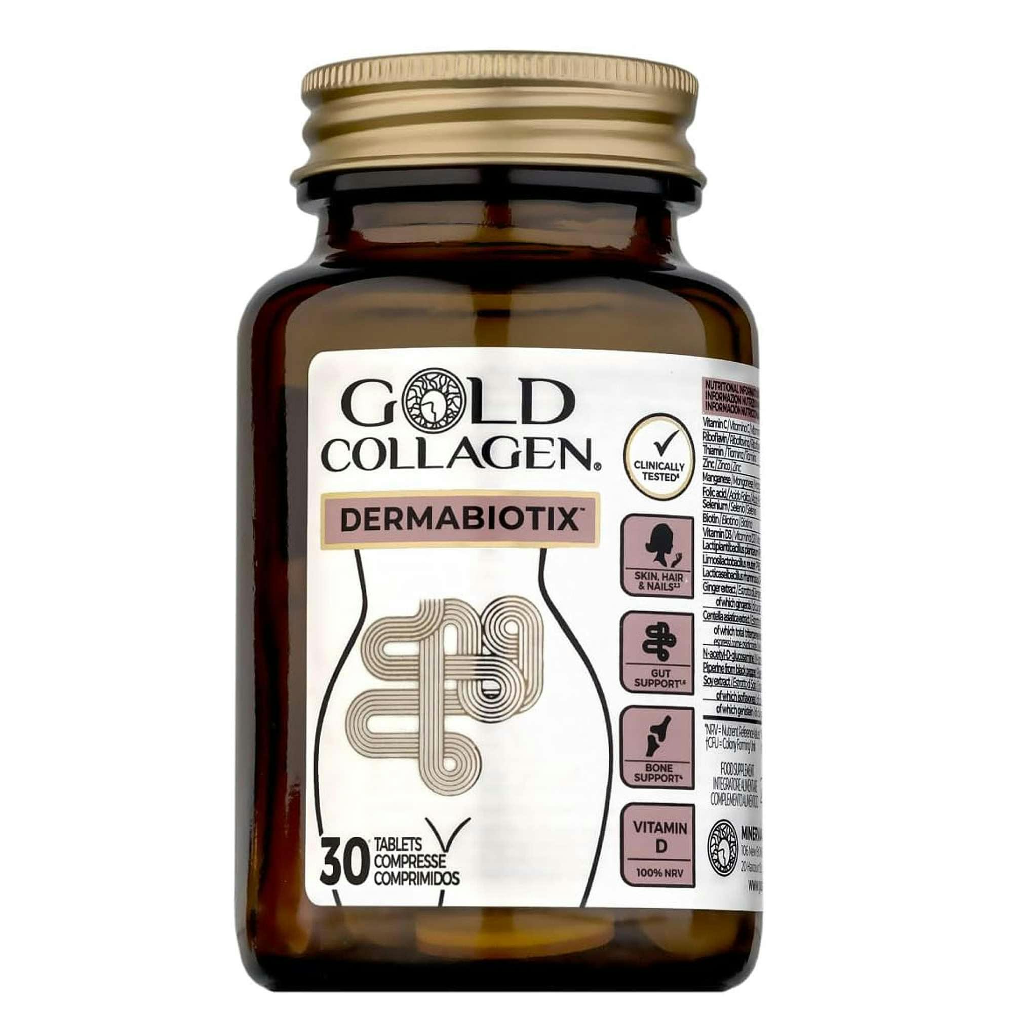 Gold Collagen Dermabiotix Tablets X 30