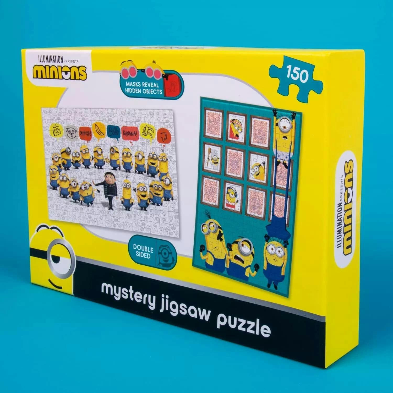 Fizz Creations Officially Licensed Minions 150 Piece Double Sided Magic Jigsaw Puzzle - 6+ - Multi - Double Sided Jigsaw