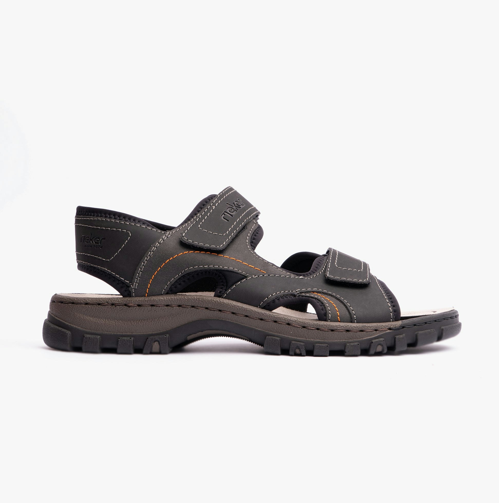 Rieker Men's Black 25053-00 Sandals - Size 9