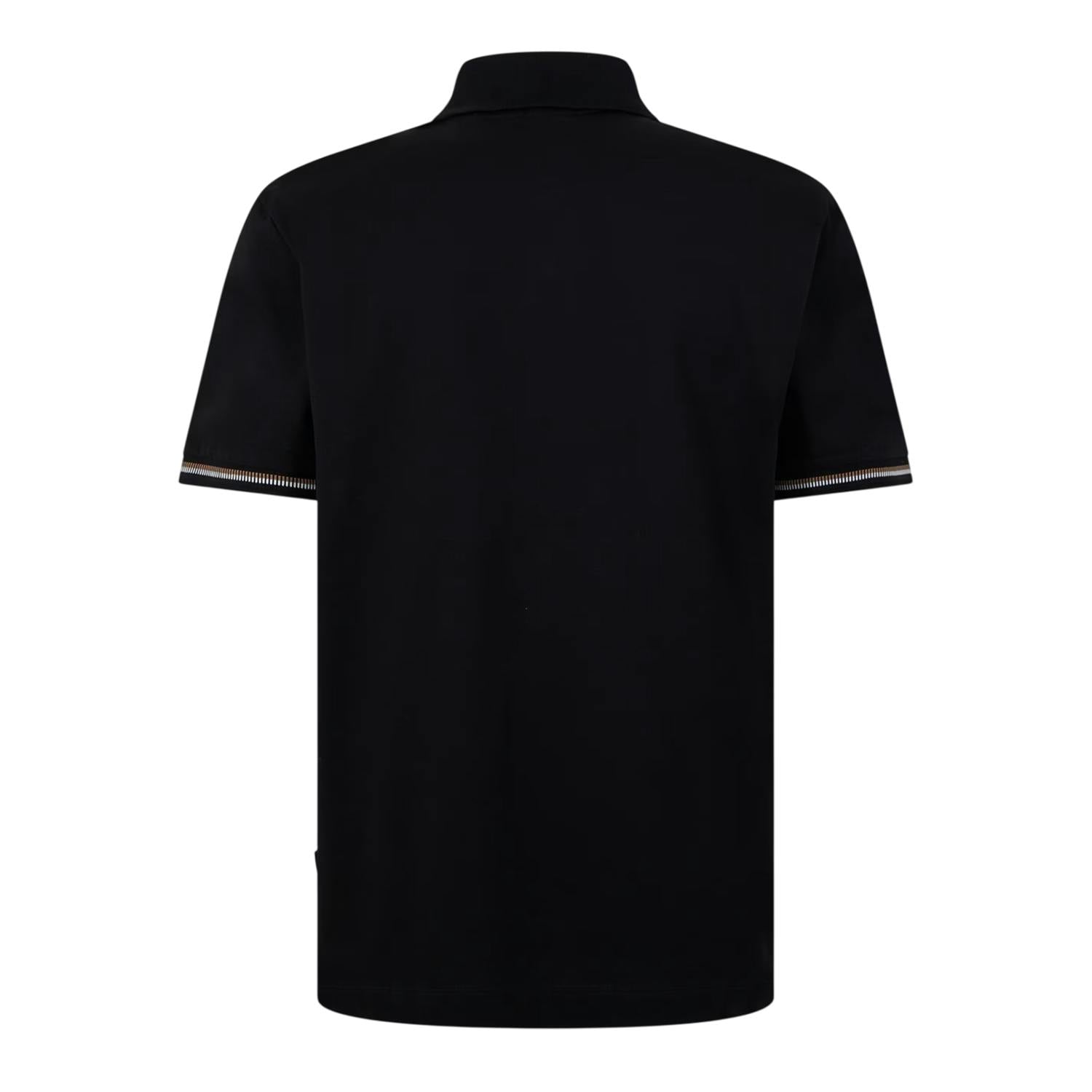 Boss Men's Black Regular Polo Shirt - Xxl - 100% Cotton