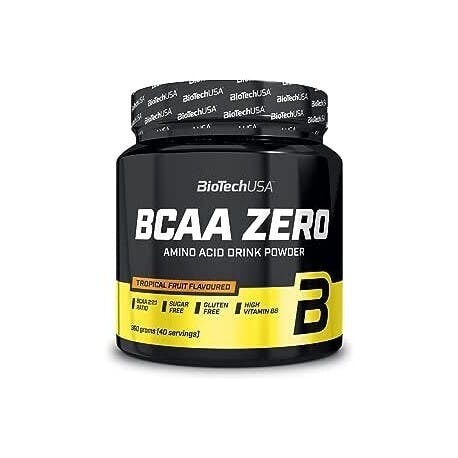 Biotechusa Bcaa Zero Amino Acid Glutamine Vitamin B6 Tropical Fruit Flavour 360G - Image 3