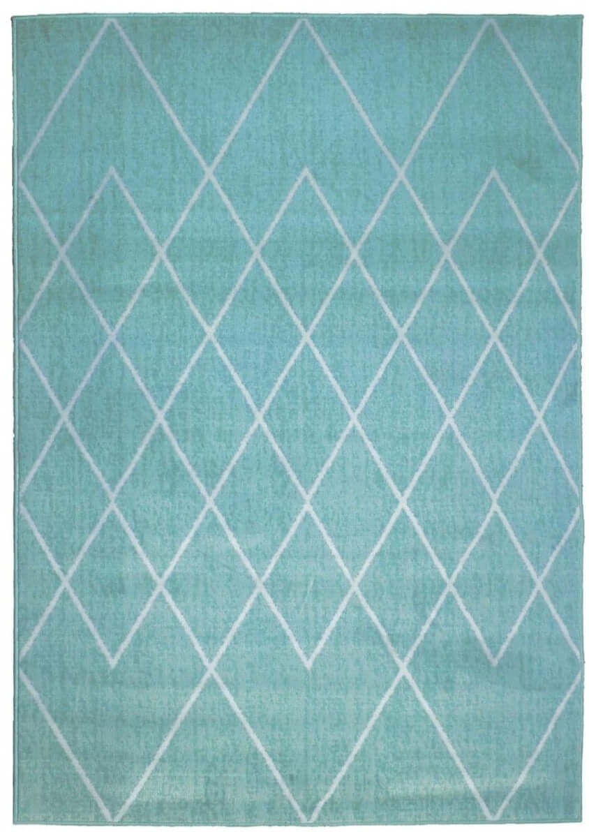 The Rugs Blue Maestro Berber Duck Egg Rug | 3649 Bs33 - 160X230 Cm