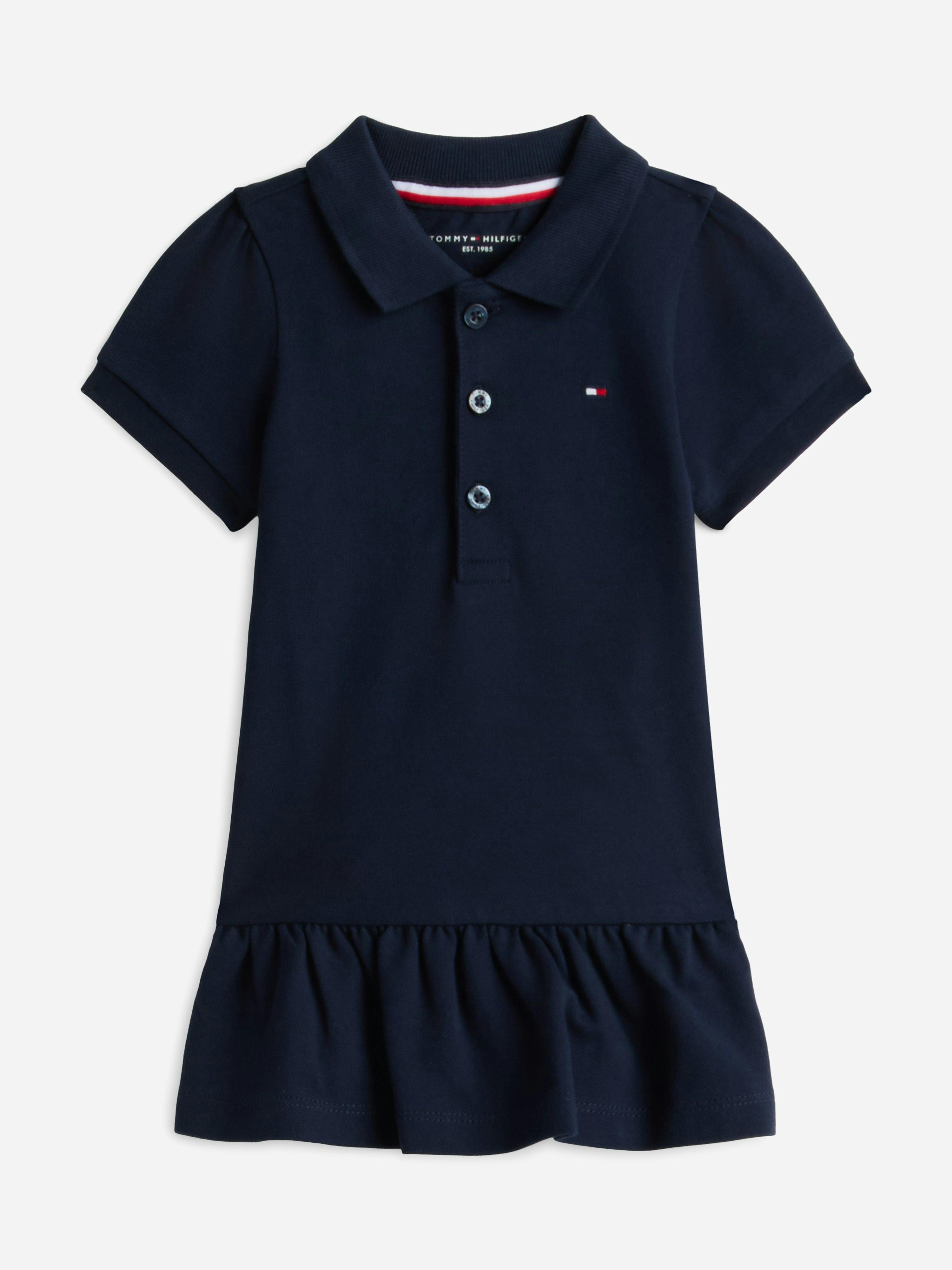 Tommy Hilfiger Women's Baby Girls Pique Polo Dress In Navy - Navy - 0 - 6 Mths