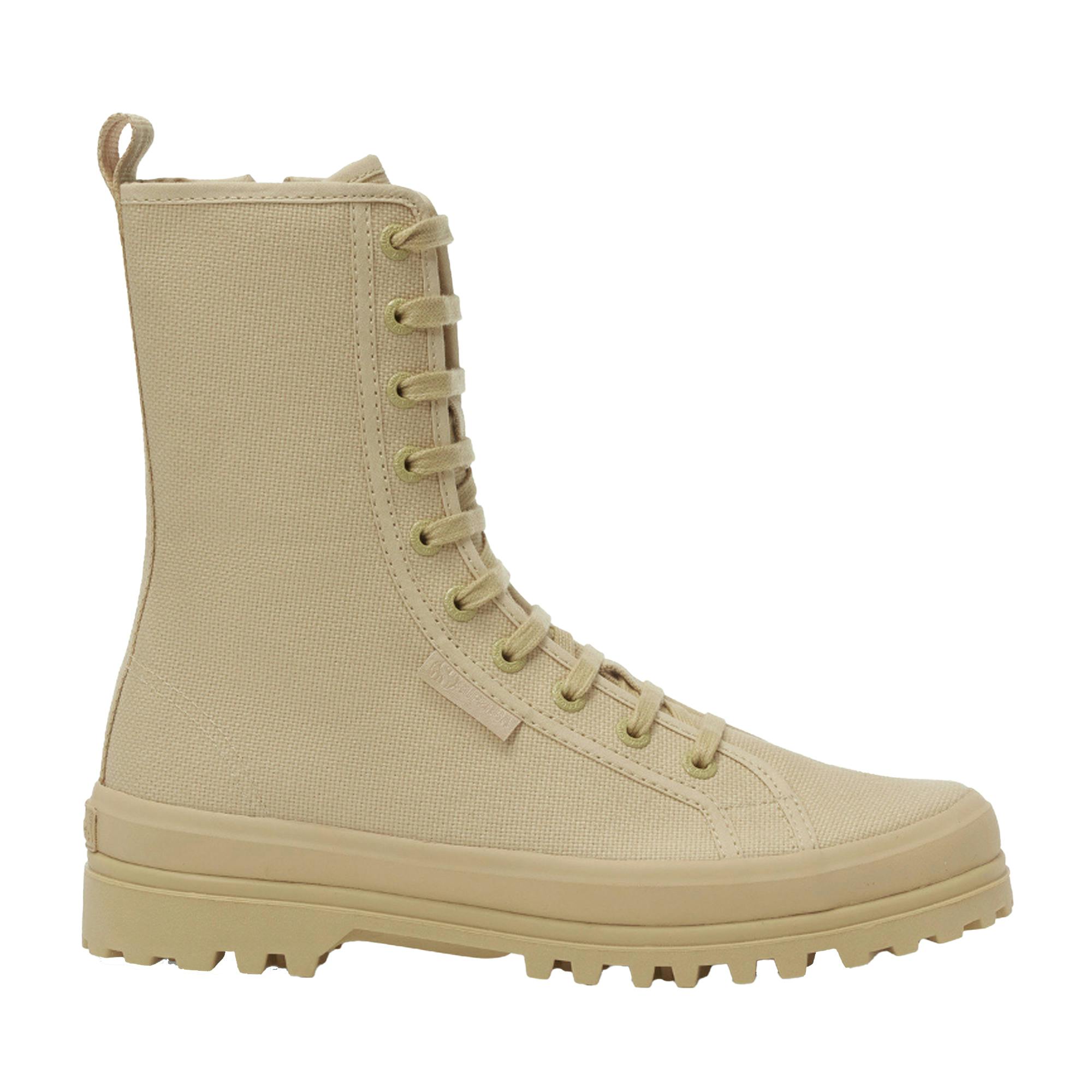 Superga Women's Beige 2641 Alpina High Tops - Total /Almond - 6.5 Uk - Total /Almond - 100% Mixed
