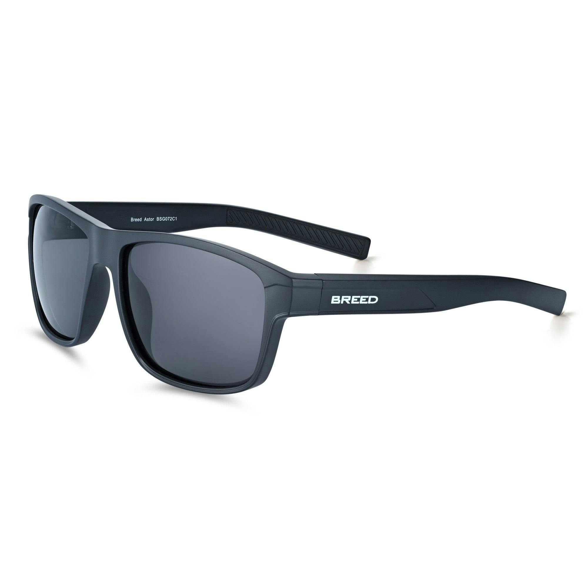 Breed Black Astor Polarized Sunglasses