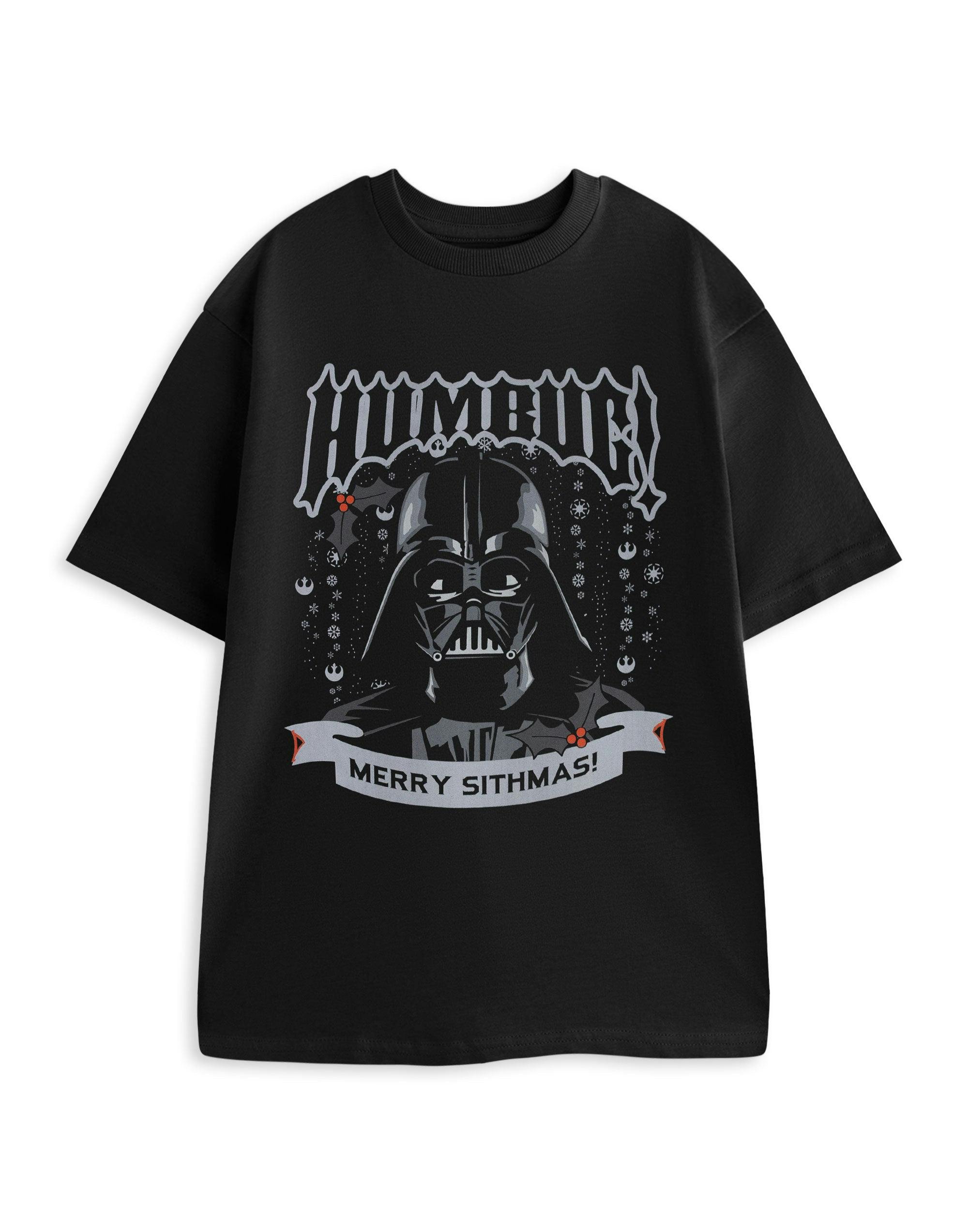 Vanilla Underground Men's Black Star Wars Merry Sithmas Short Sleeved T-Shirt - XXX-Large