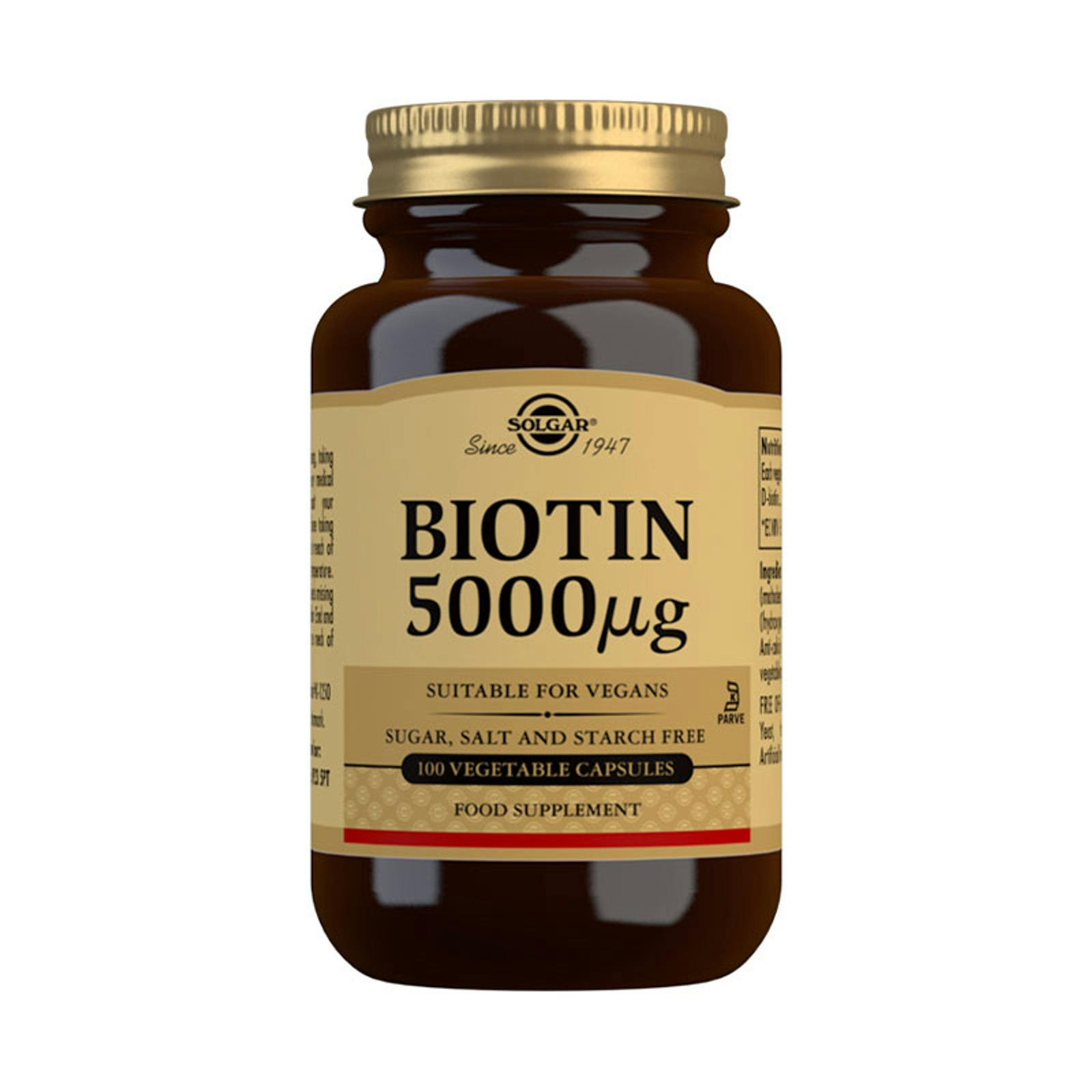 Solgar Biotin 5000 Μg Capsules