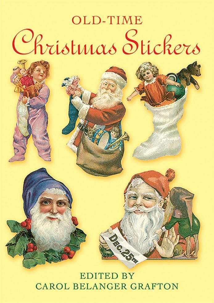 Old-Time Christmas Stickers by Carol Grafton (Paperback Book) - Image 5