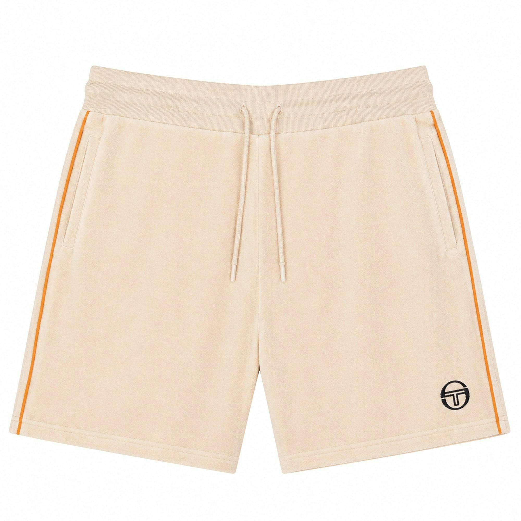 Sergio Tacchini Orange Tasso Velour Shorts Sandshell/ Pepper - Xxl