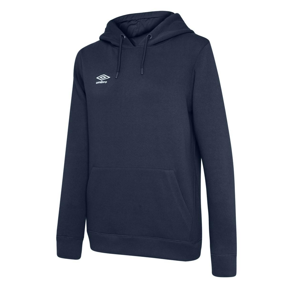 Umbro Women's White Club Leisure Hoodie - Navy/ - Navy/ - L - 70% Cotton/30% Polyester