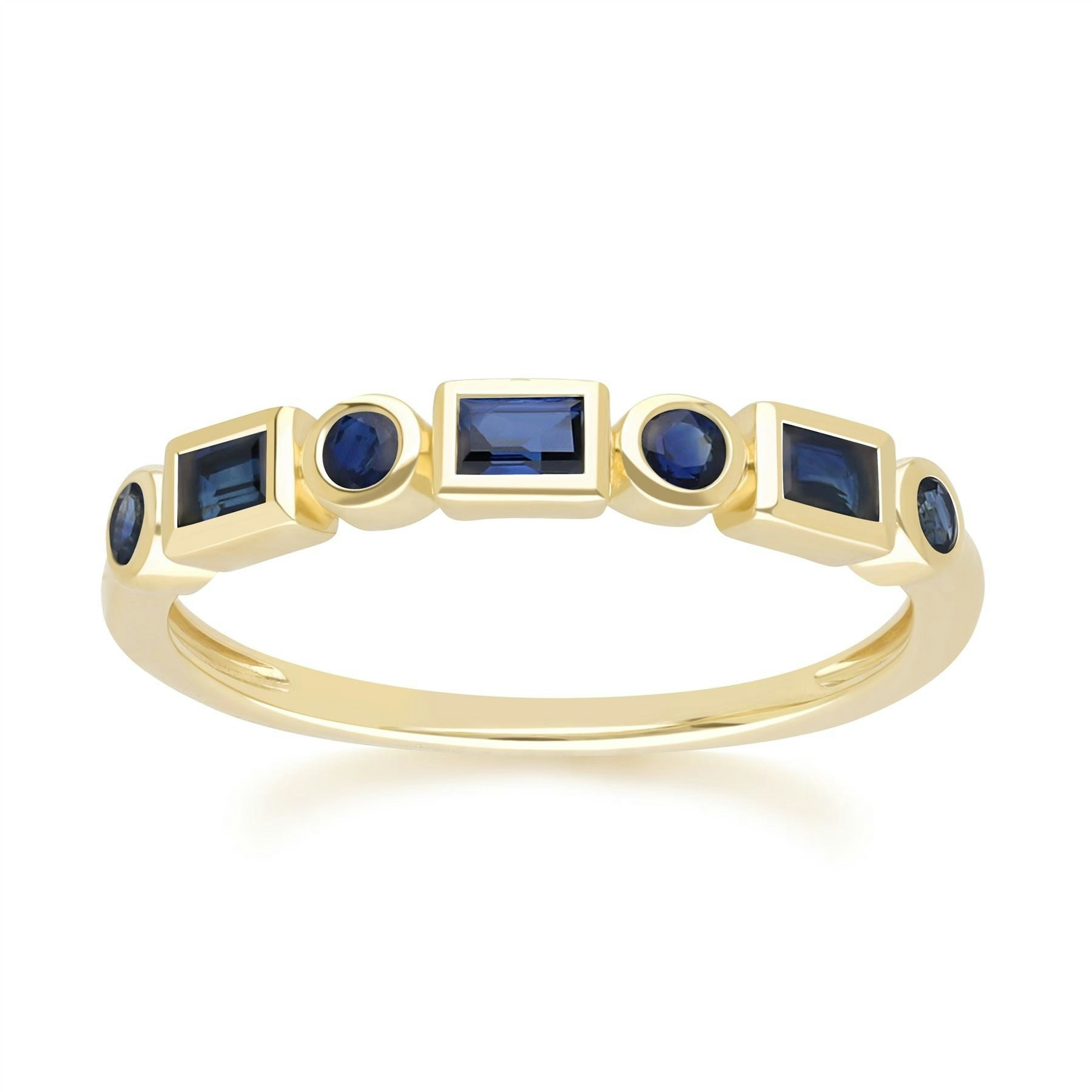 Gemondo Yellow/Gold Classic Sapphire Eternity Ring In 9Ct - N