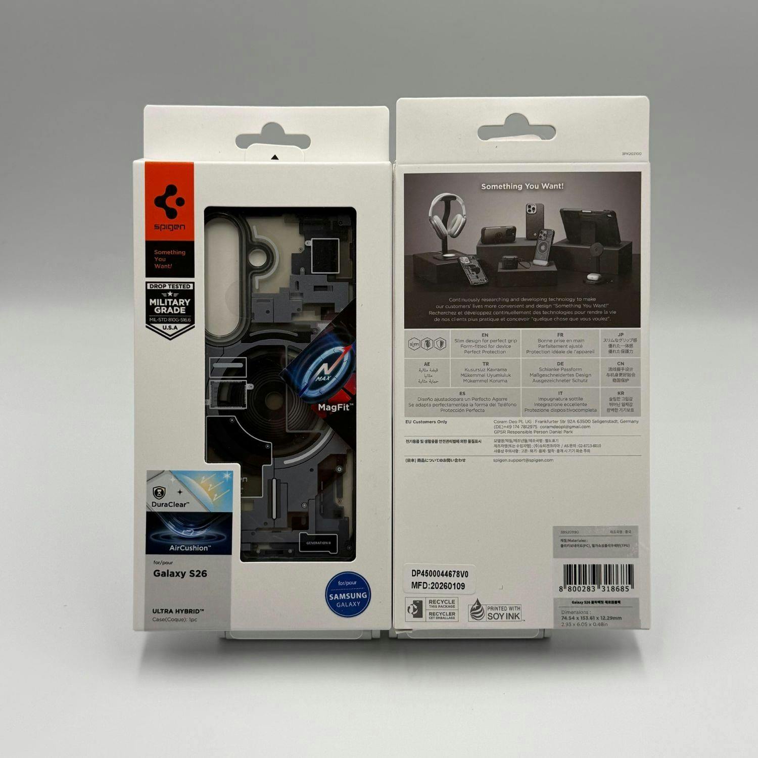 Spigen Black Ultra Hybrid Mag Case With Magfit For Samsung Galaxy S26 6.3" Zero One - Acs10736