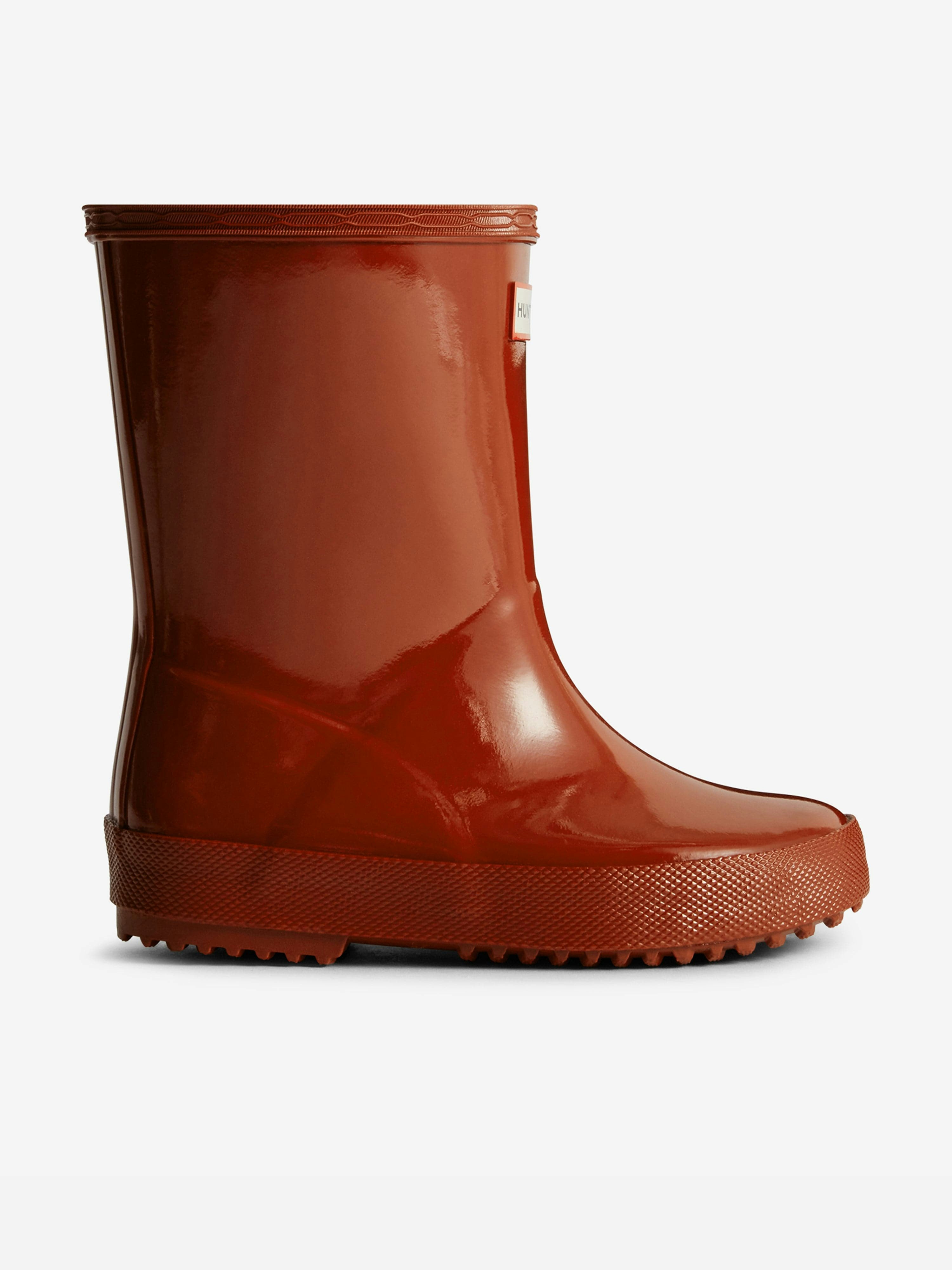 Hunter Unisex Kids Red Kids First Gloss Wellington Boots In - Eu 25 Uk 8