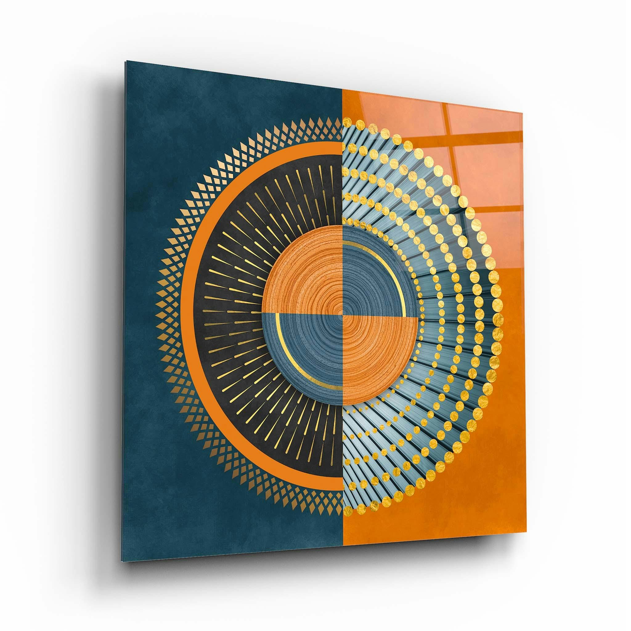 Artchi Abstract Glass Wall Art 15 - 60X60cm - Tempered Glass (4 Mm)