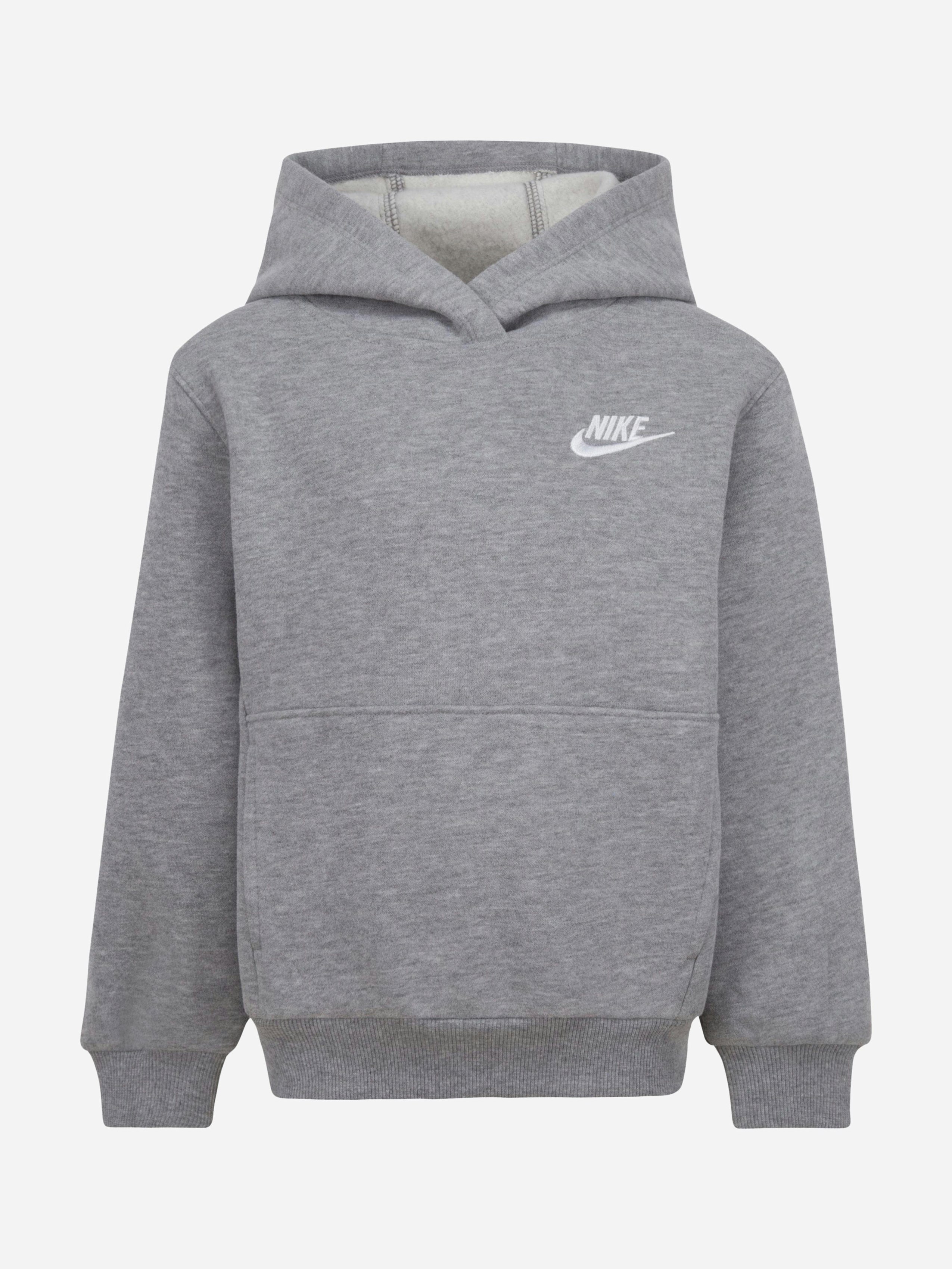 Nike Grey Kids Nsw Club Fleece Hoodie In - 3 - 4 Yrs