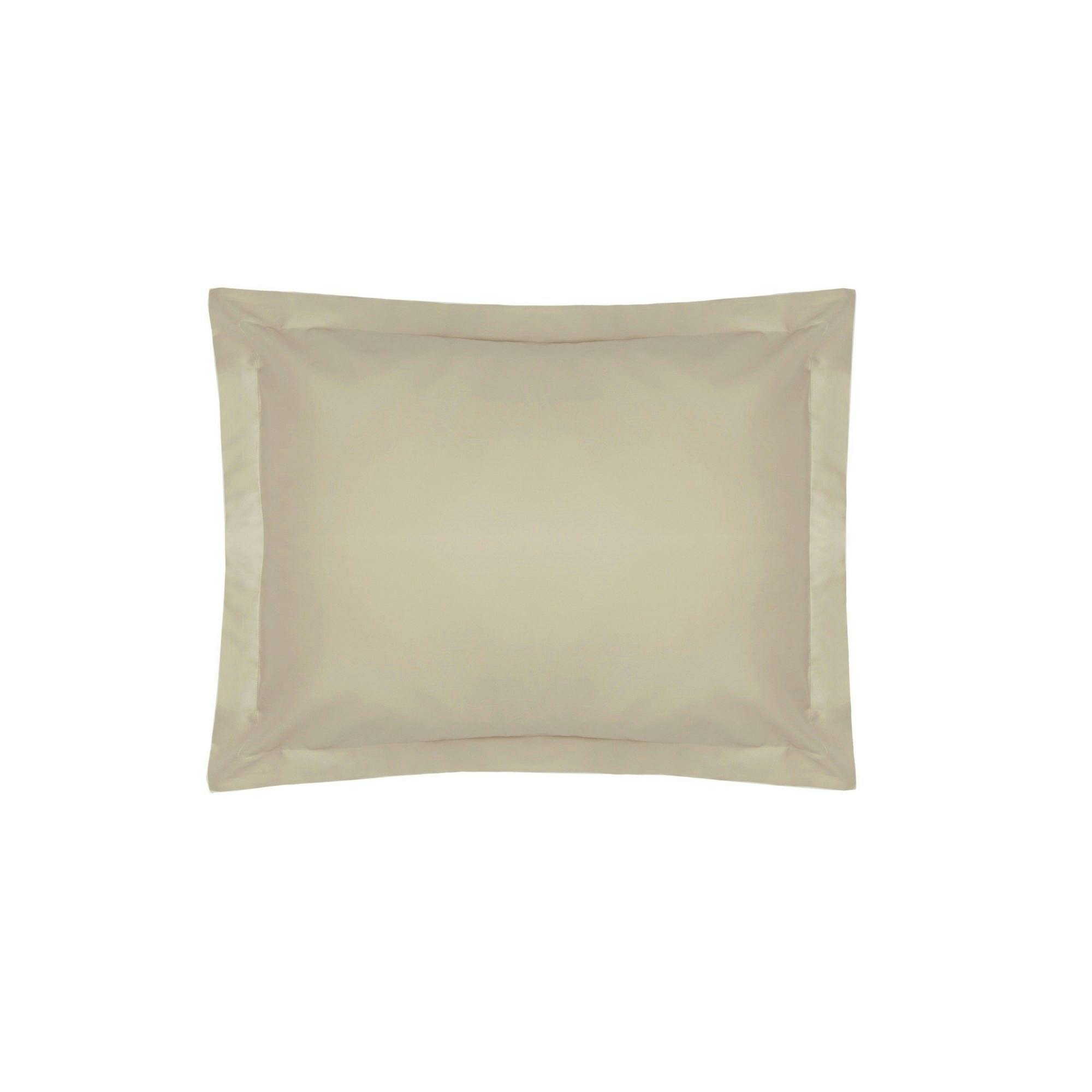 Belledorm Easycare Percale Oxford Pillowcase - Mushroom - One Size - Mushroom - 50% Cotton/50% Polyester