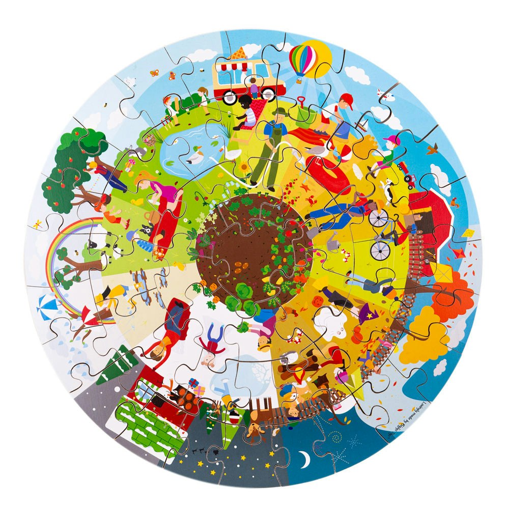 Bigjigs Toys Seasonal Circular Floor Puzzle