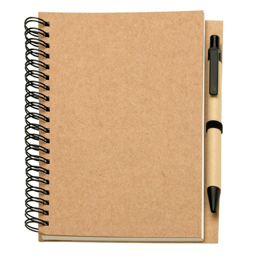 Rackhams Beige Bloquero Recycled B6 Notebook With Pen - One Size