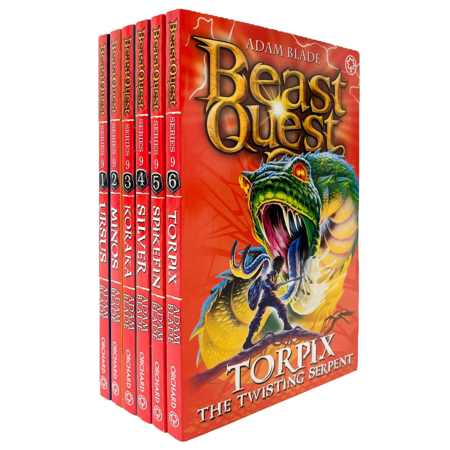 Orchard Books Boys Silver/Dark Beast Quest Series 9 The Warlock's Staff By Adam Blade - 6 Book Paperback Collection - Ages 7-9 - Fantasy Adventure Chapter Books - Image 4