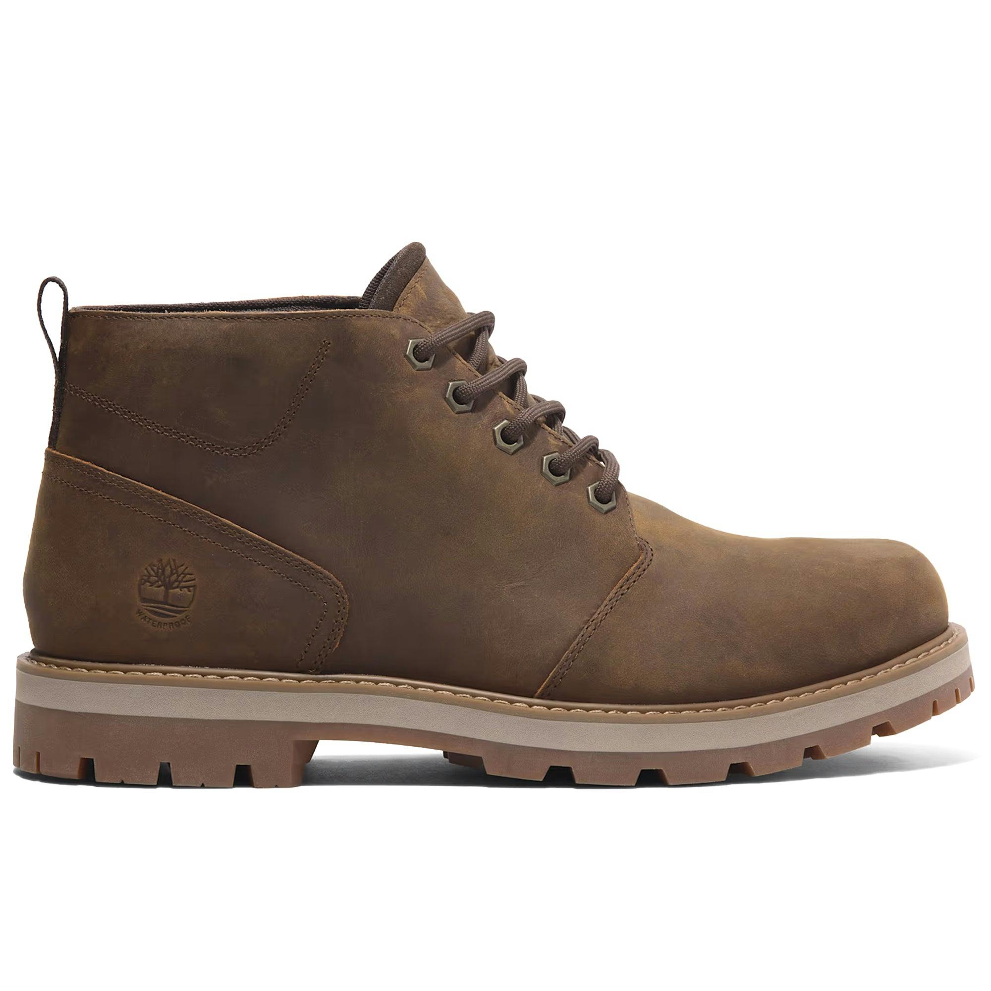 Timberland Men's Grain Britton Road Waterproof Chukka Boot - Rust Full - Uk 7